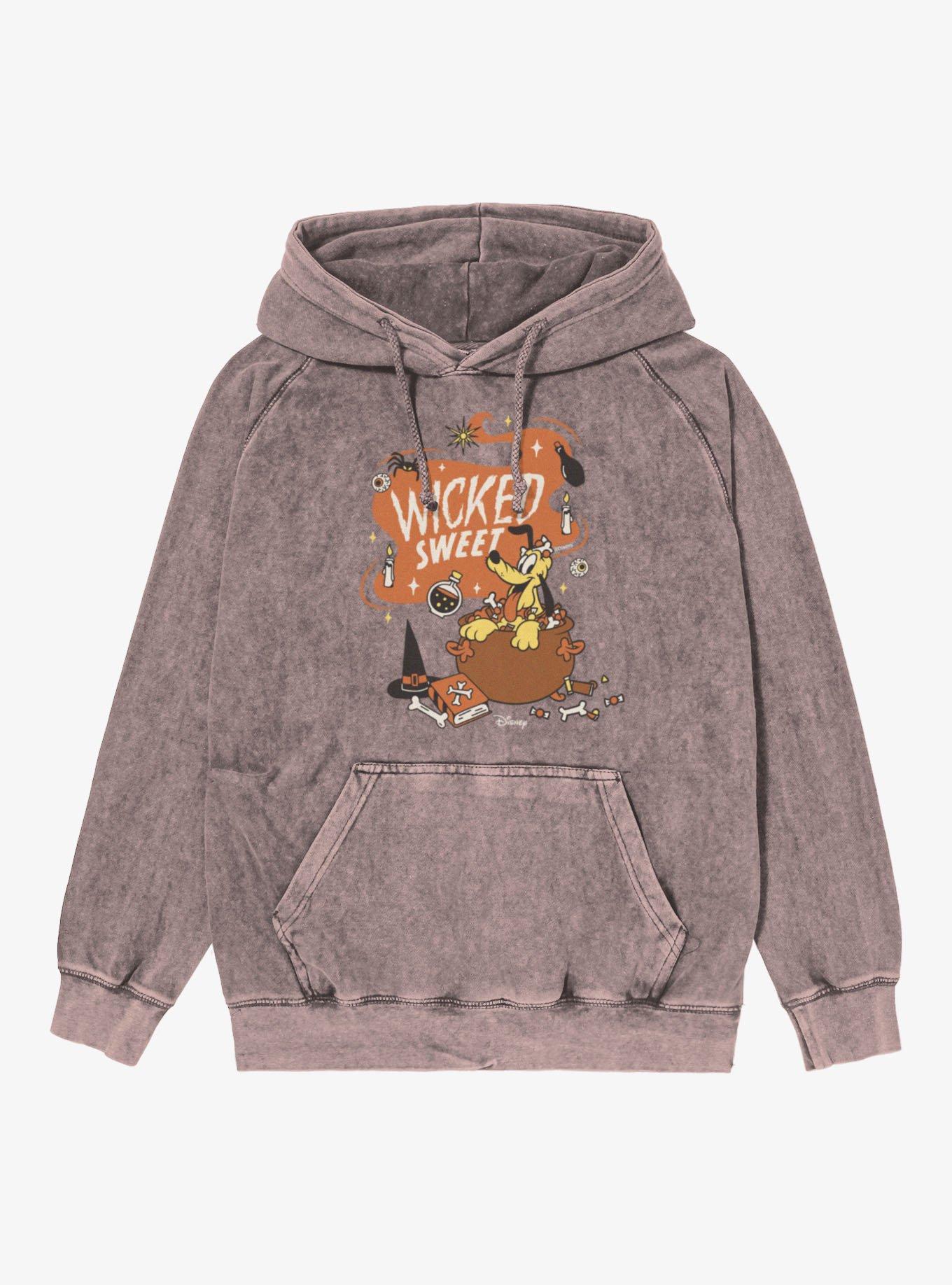 Disney Mickey Mouse Wicked Sweet Pluto Mineral Wash Hoodie