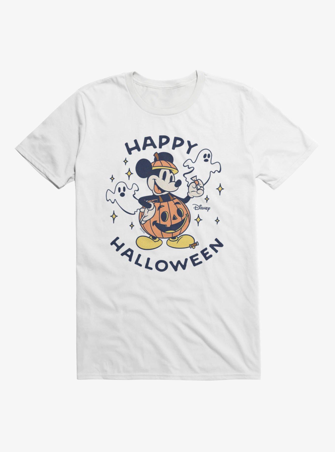 Disney Mickey Mouse Happy Halloween Pumpkin Mickey T-Shirt