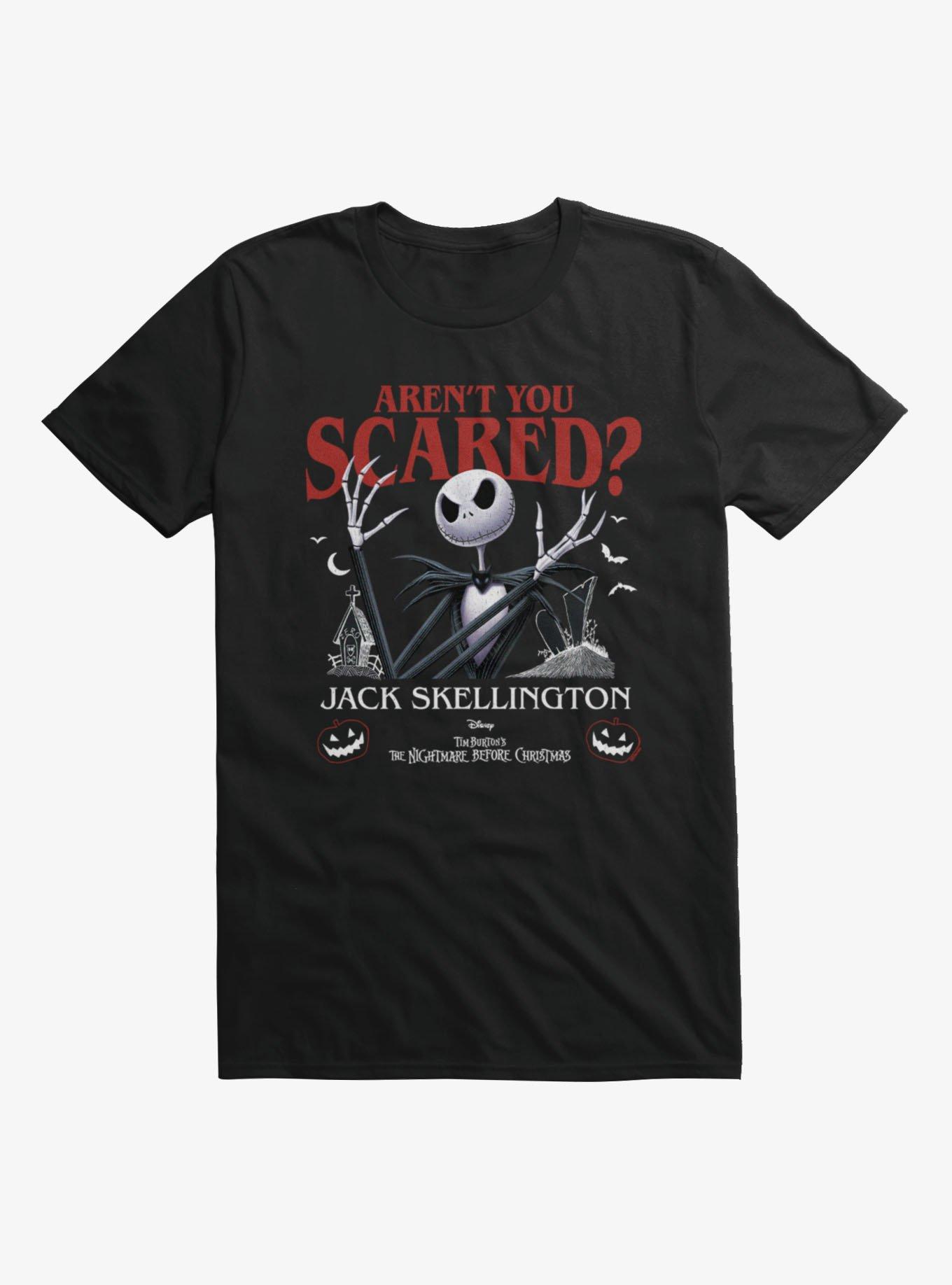 Disney The Nightmare Before Christmas Aren't You Scared Jack Skellington T-Shirt