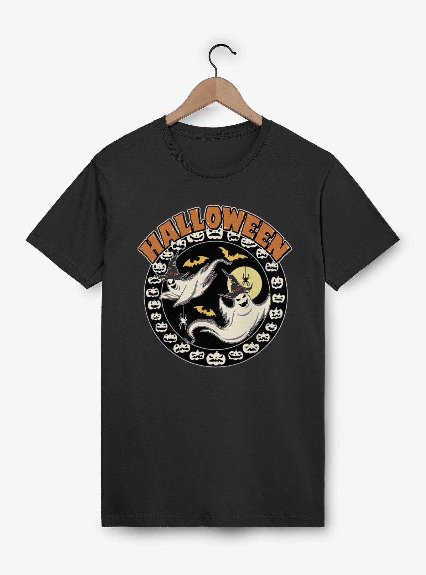 Halloween Ghosts Pumpkins Circular T-Shirt