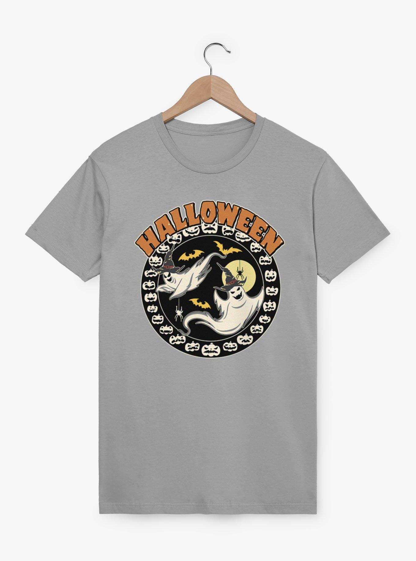 Halloween Ghosts In Pumpkins Circular T-Shirt