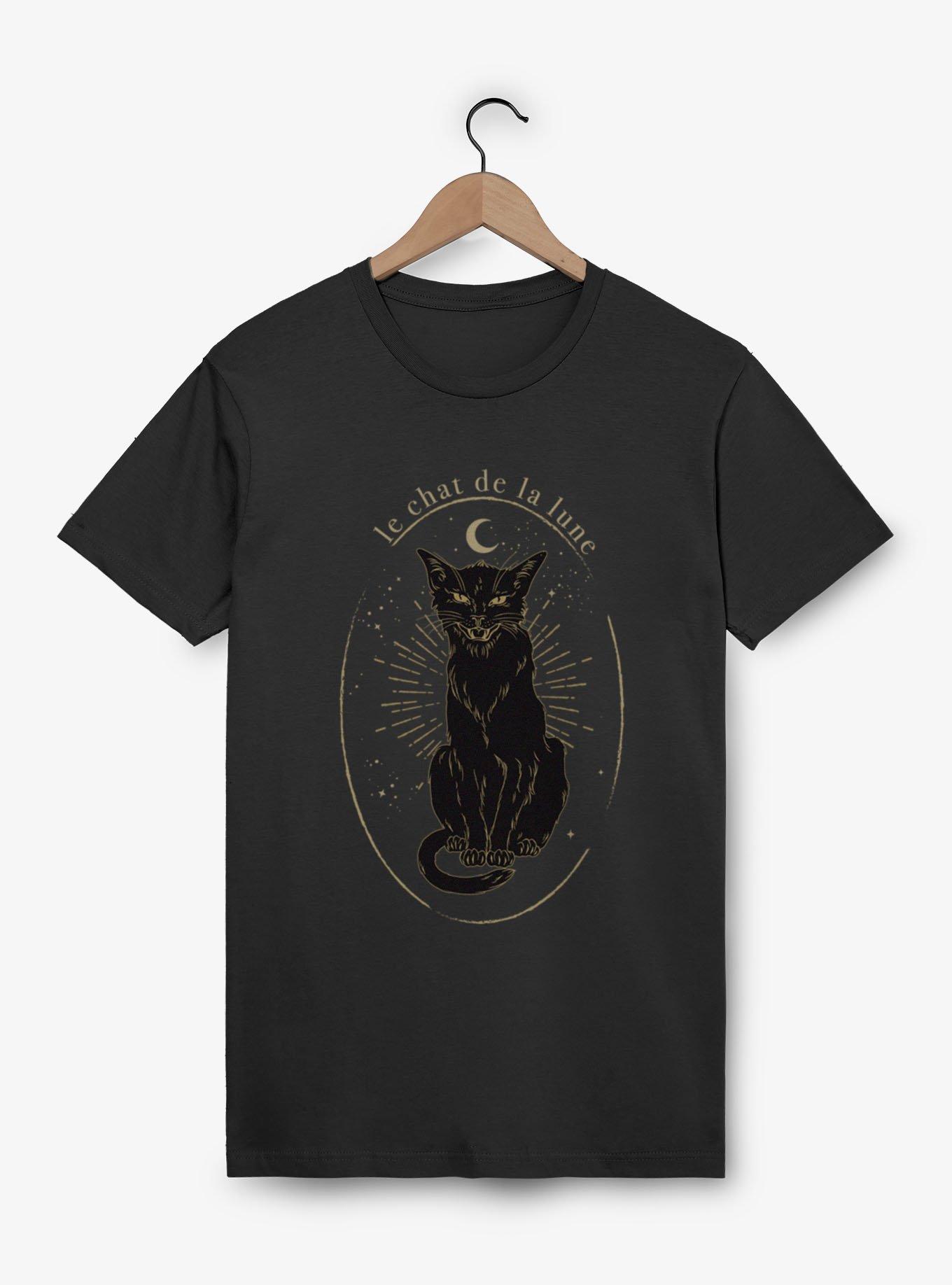 Le Chat De La Lune Black Cat T-Shirt