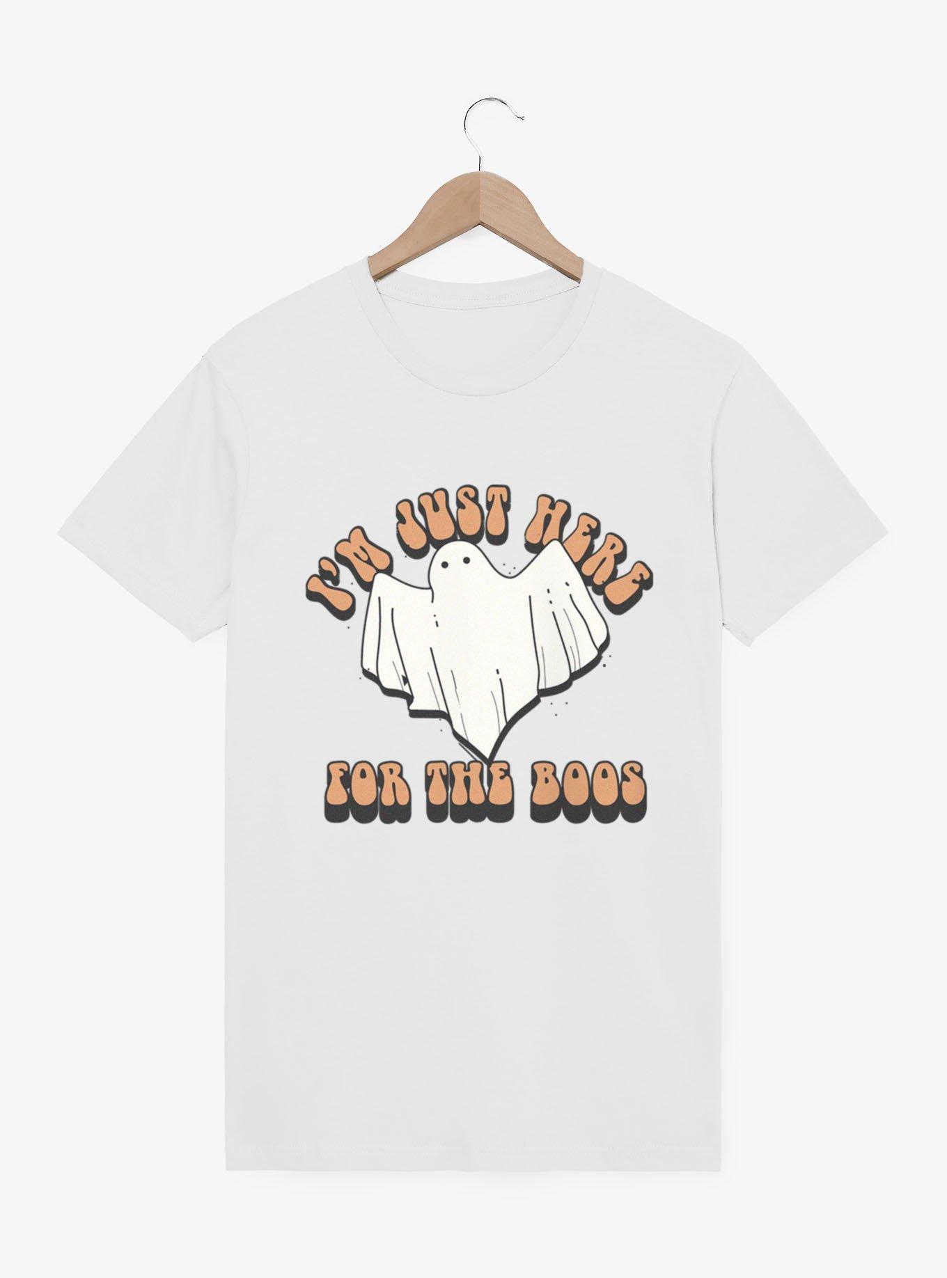 Here For The Boos Ghost Retro T-Shirt