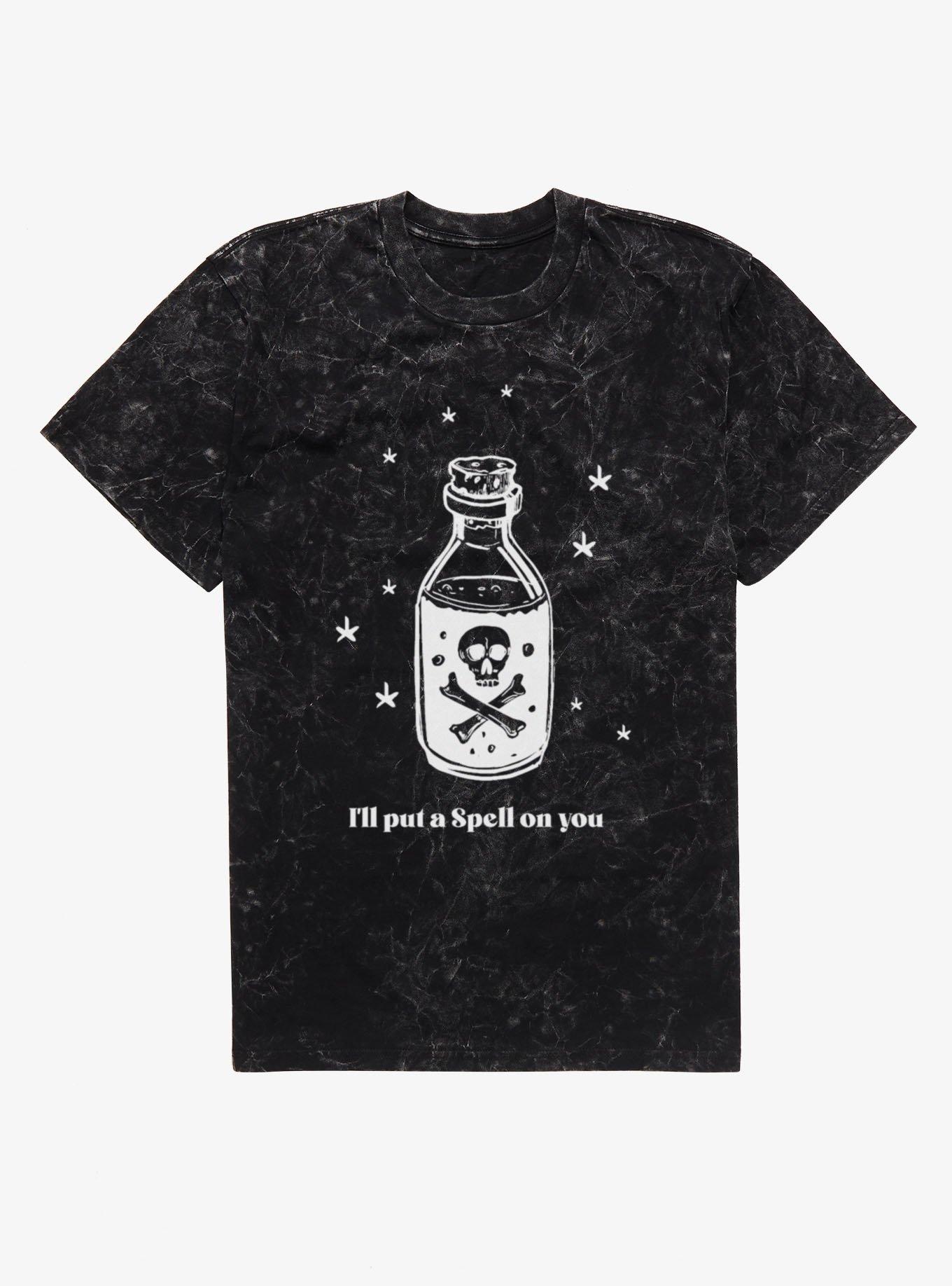 Put A Spell On You Potion Bottle Mineral Wash T-Shirt