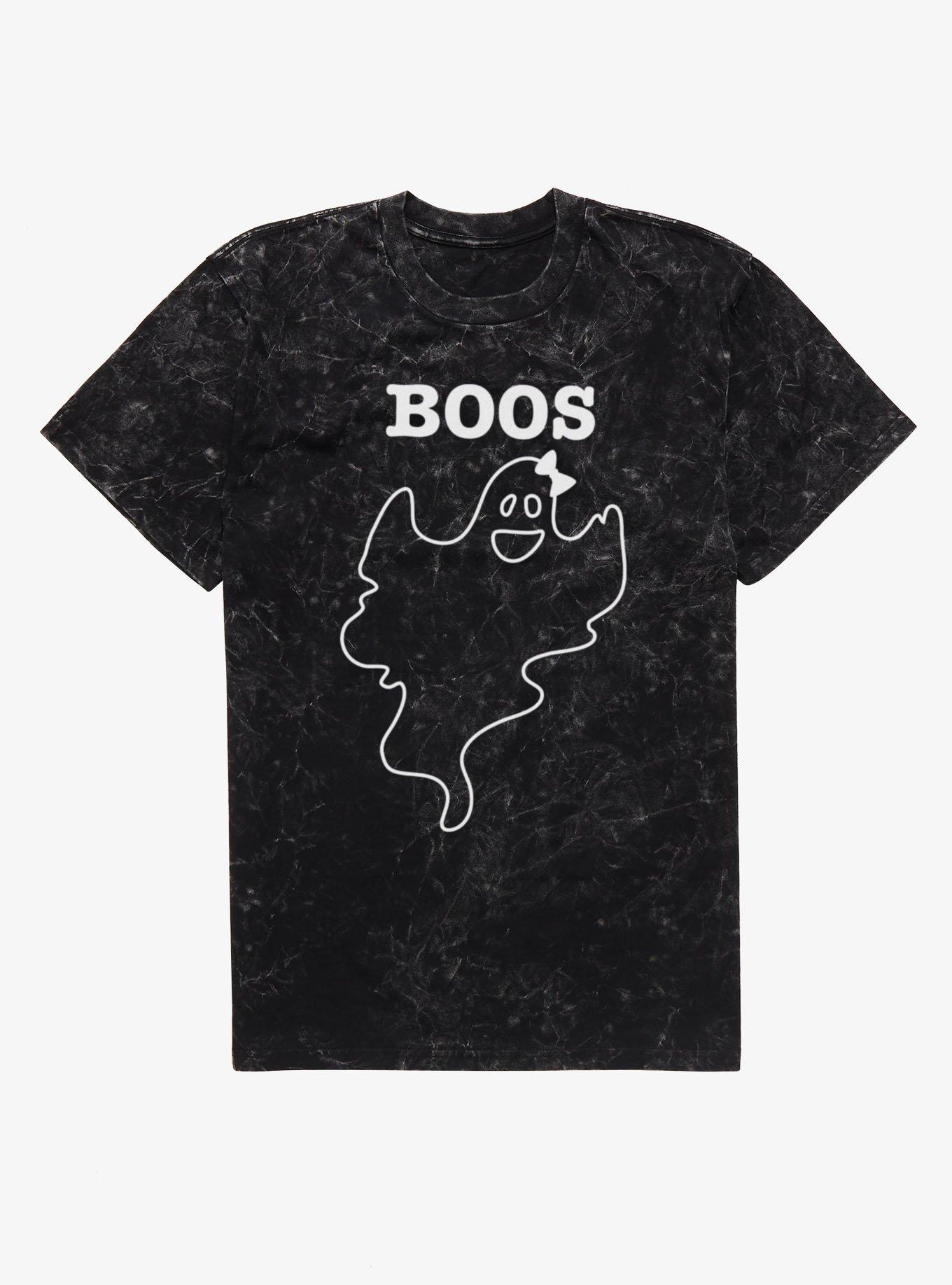 Boos Smiling Ghost Mineral Wash T-Shirt