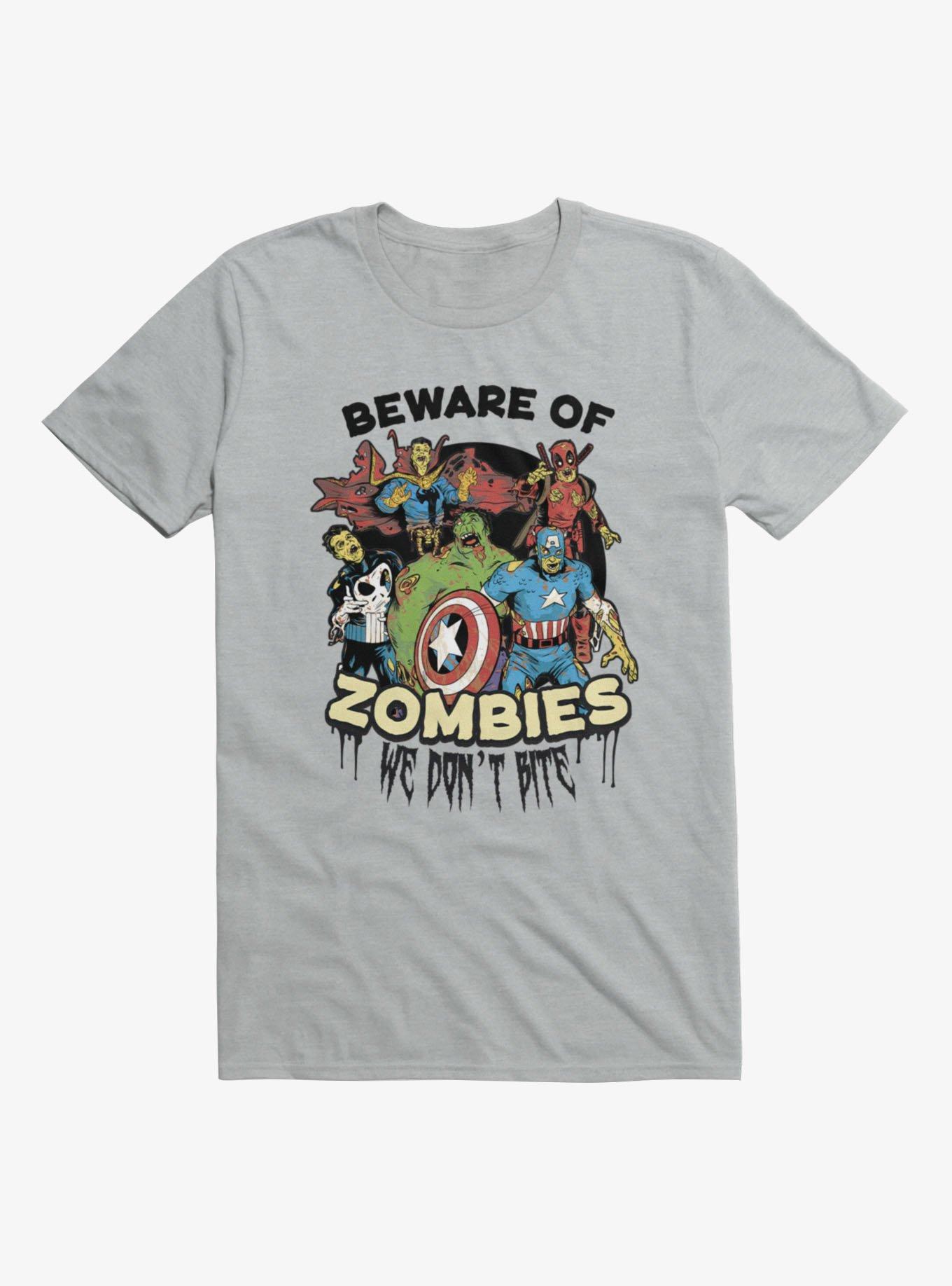 Marvel Zombies Beware Of Zombies T-Shirt