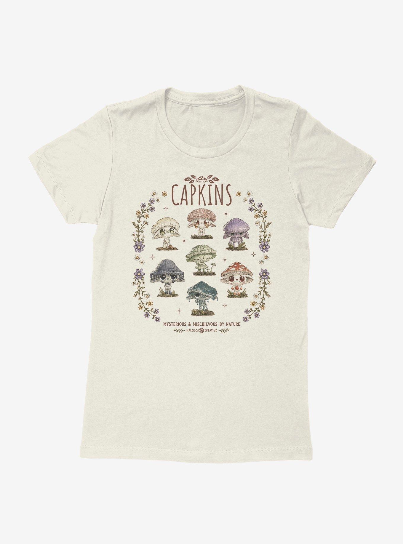 Kaleidos Creative Capkins Mysterious & Mischevious By Nature Womens T-Shirt