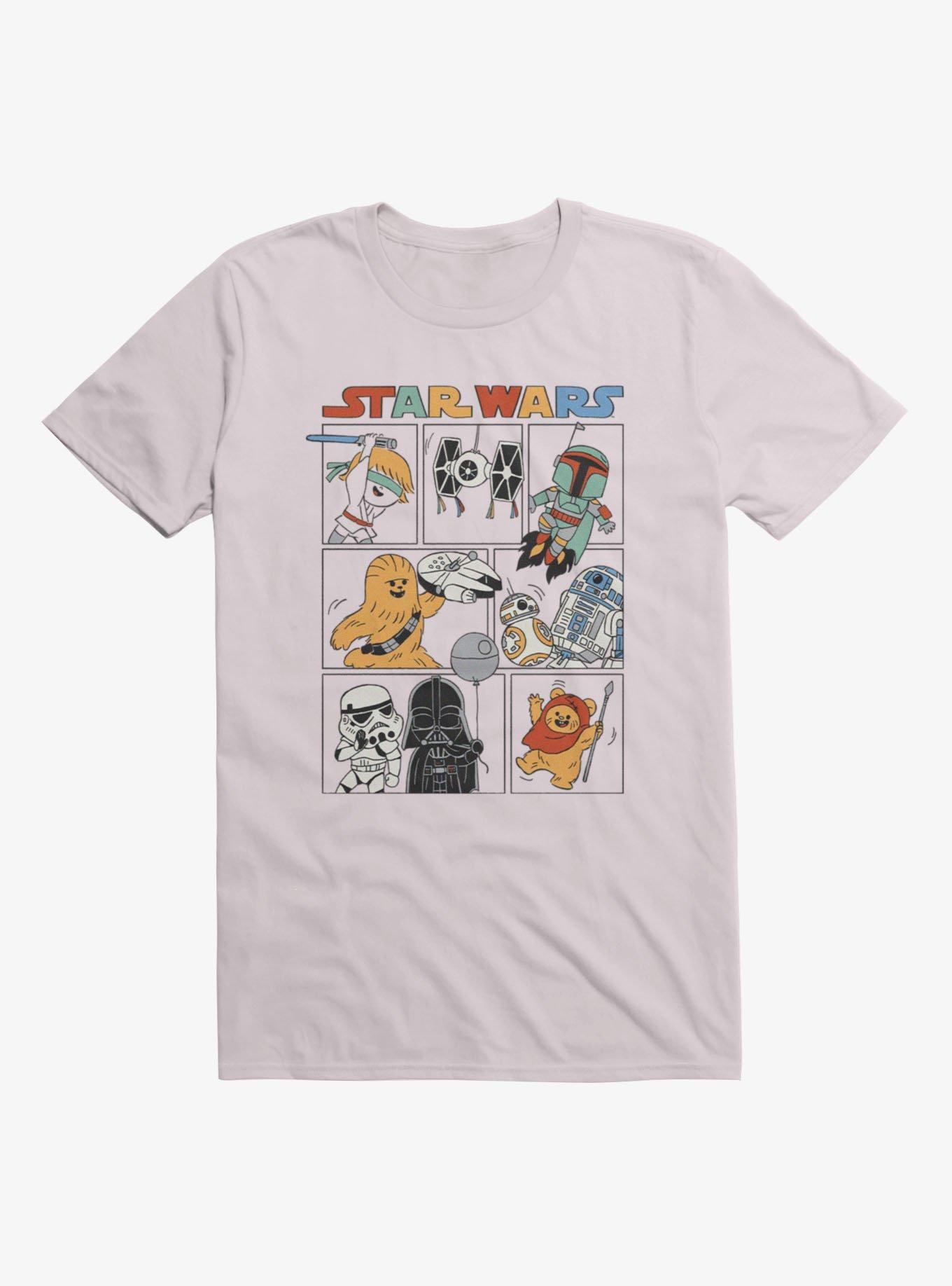 Star Wars Trilogy Kawaii Character T-Shirt
