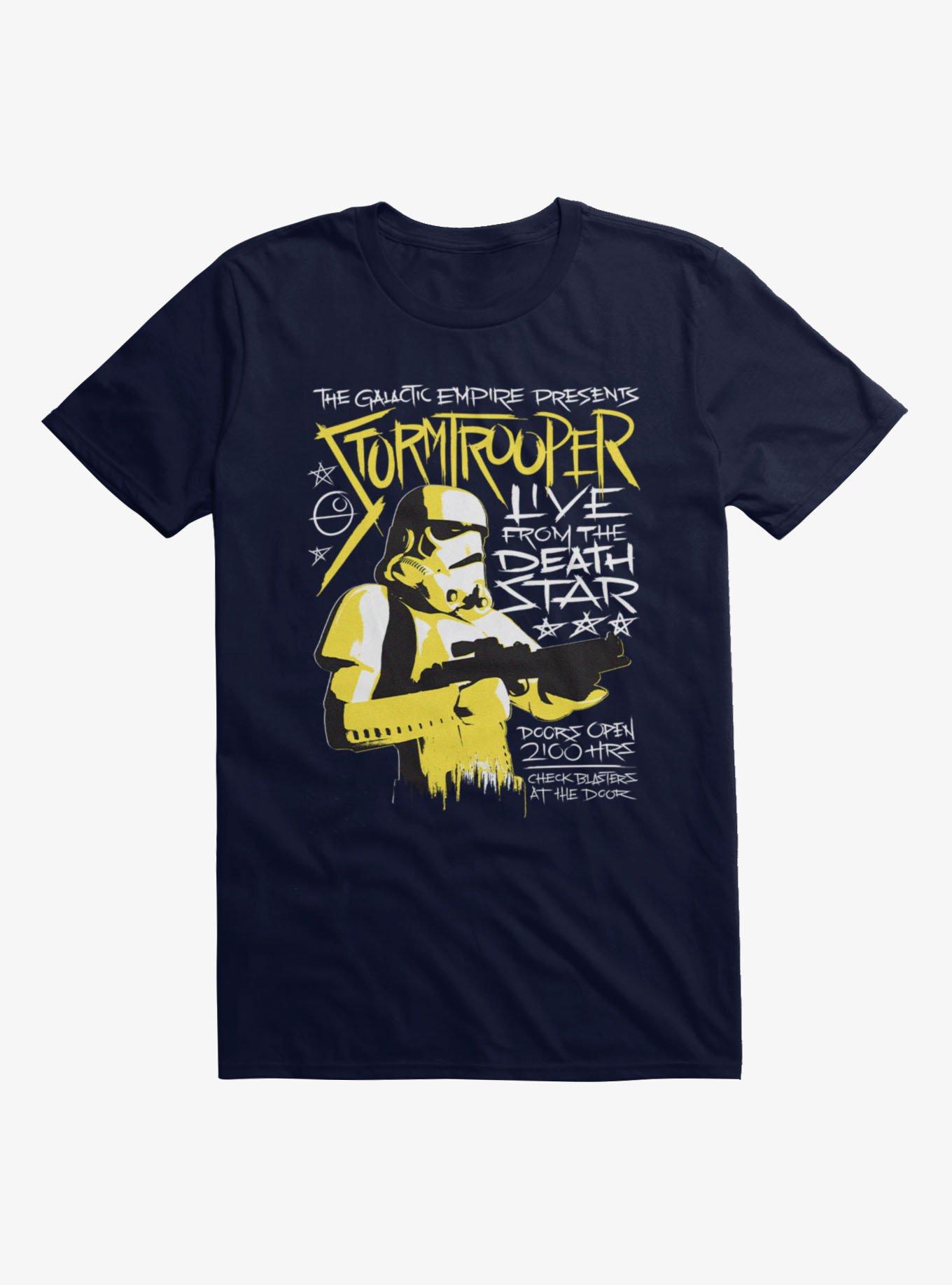 Star Wars Stormtrooper Live From The Death Star Concert Poster T-Shirt