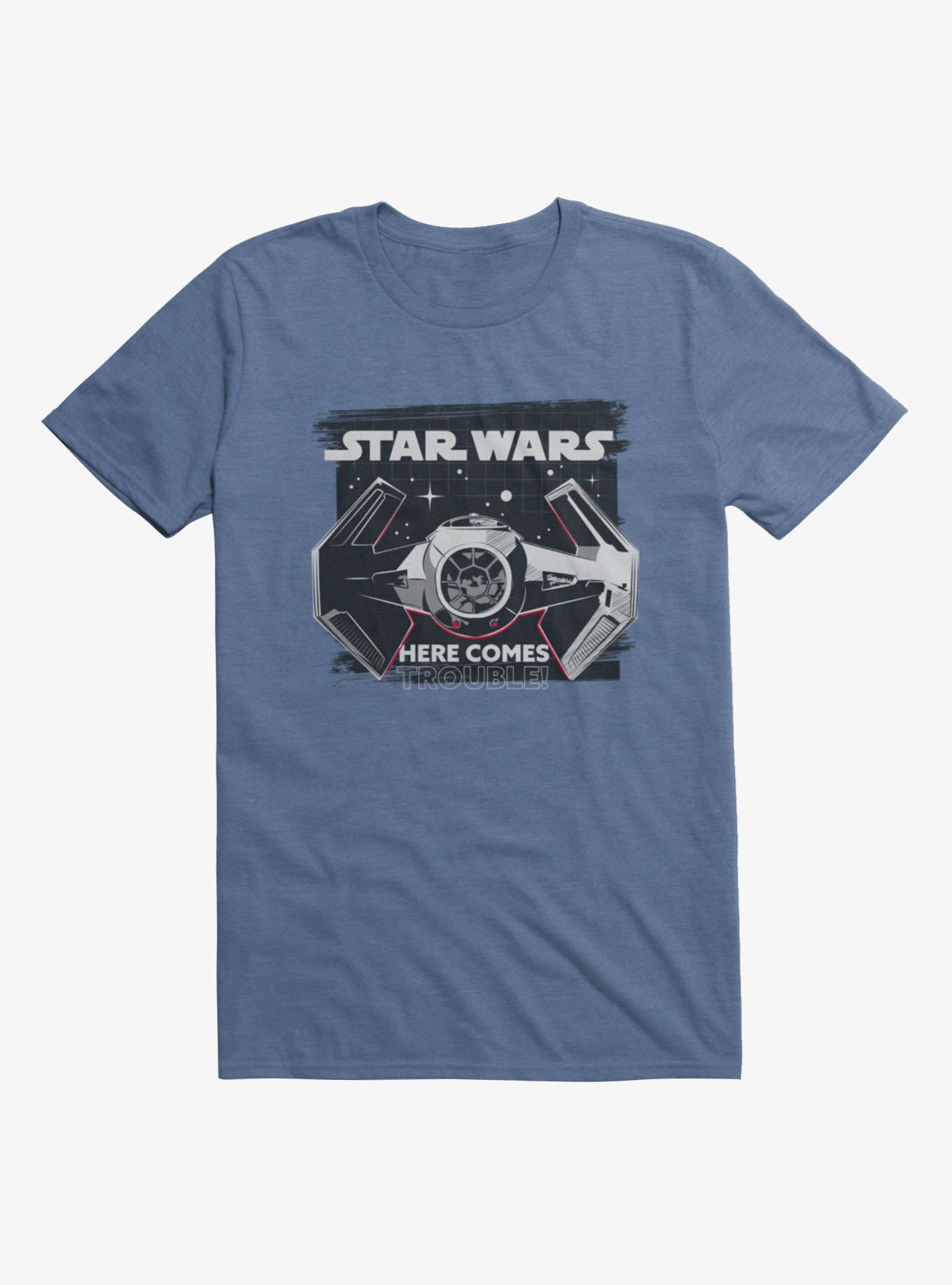 Star Wars Classic Empire TIE Fighter Here Comes Trouble T-Shirt, , hi-res view 1