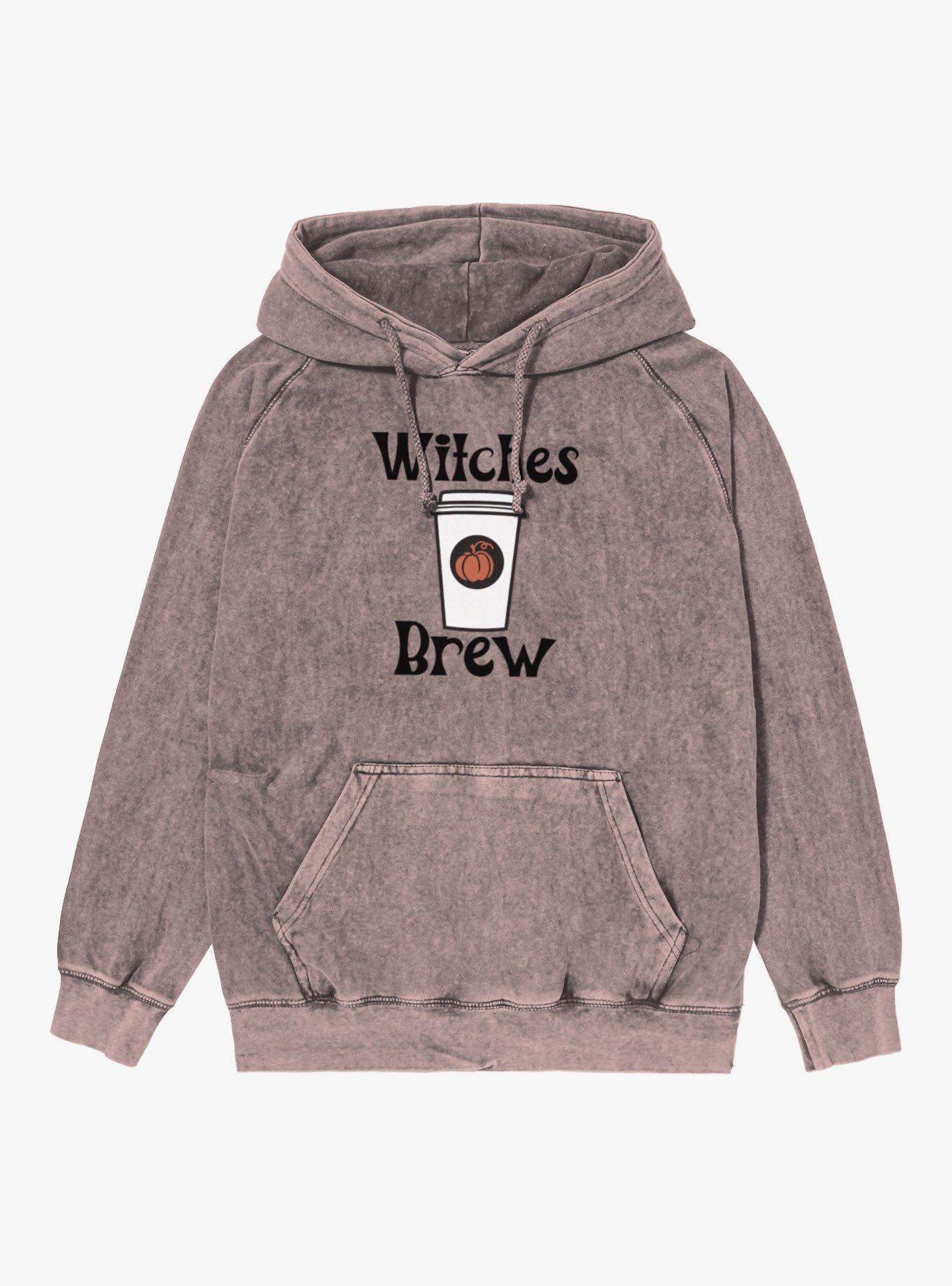Witches Brew Pumpkin Coffee Cup Mineral Wash Hoodie