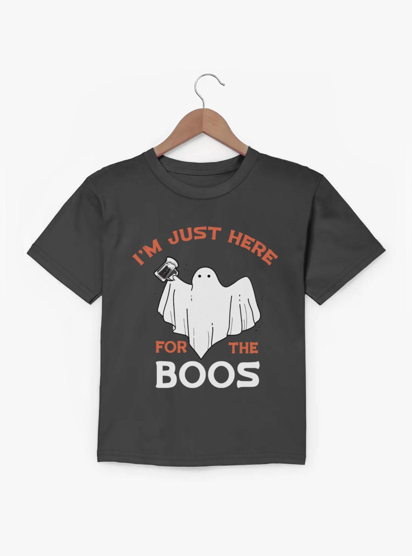 Im Just Here For The Boos Ghost Youth T-Shirt