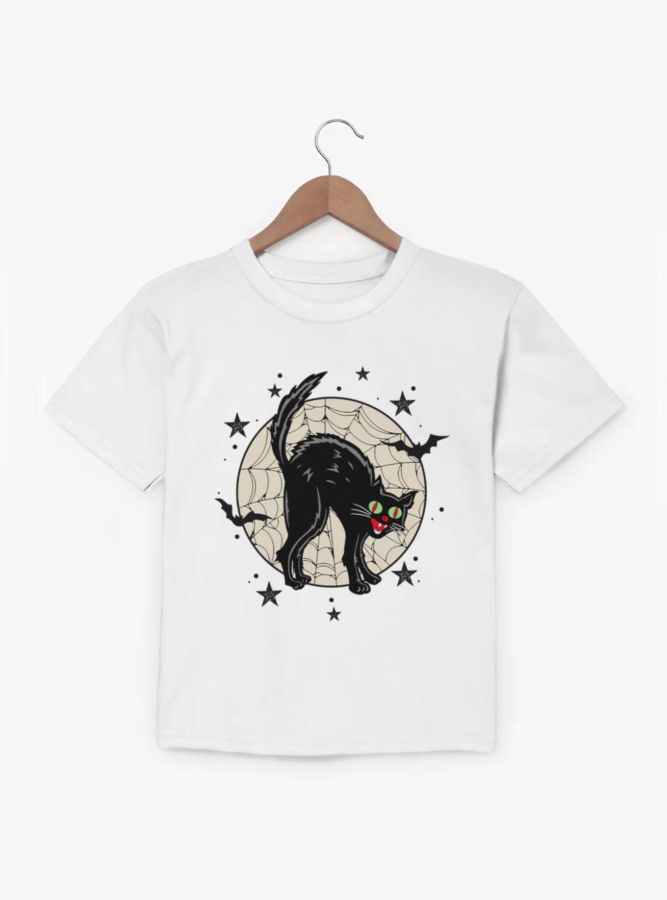 Black Cat Web Illustration Youth T-Shirt