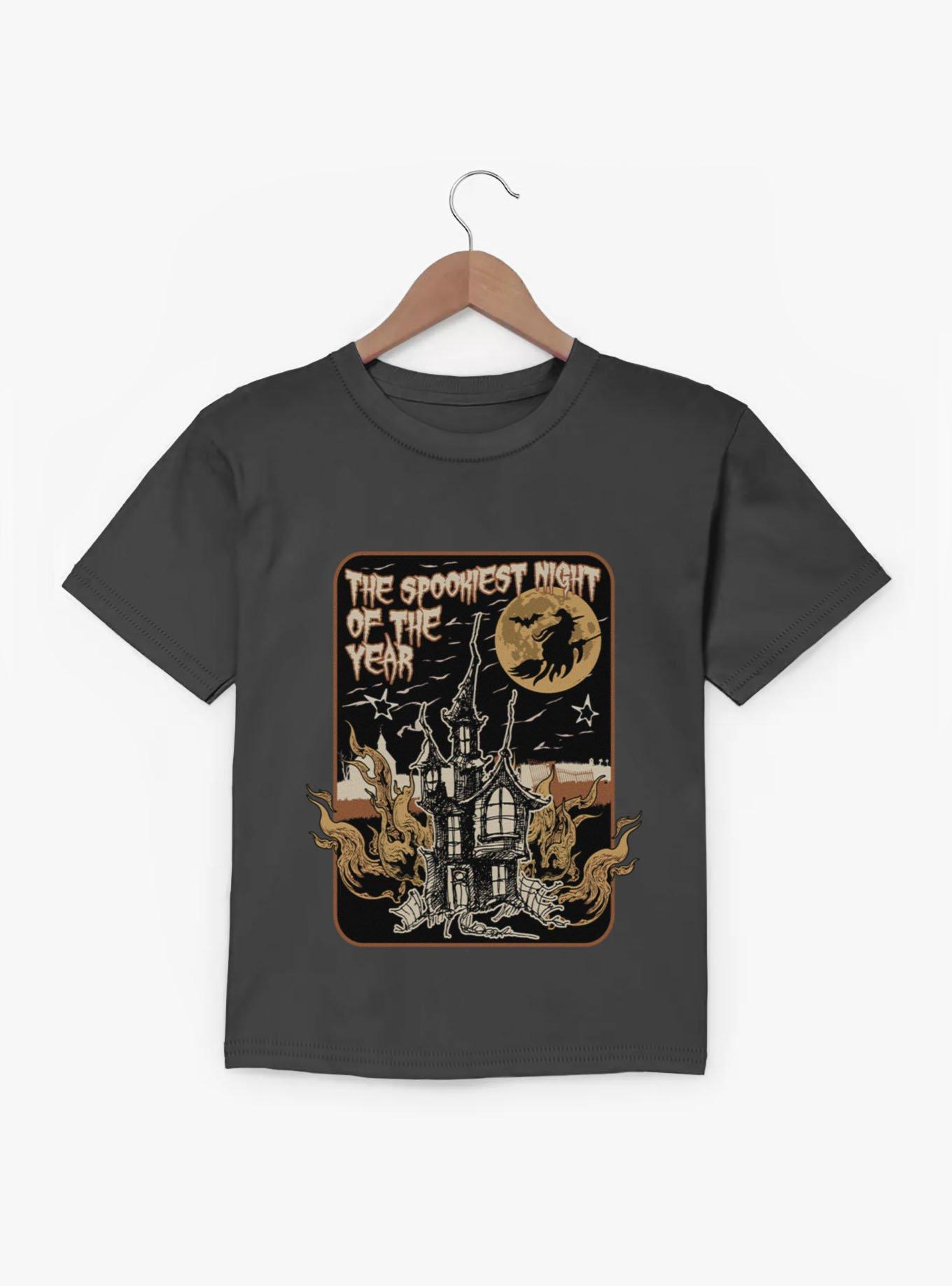 Halloween Spookiest Night Of Year Haunted House Youth T-Shirt