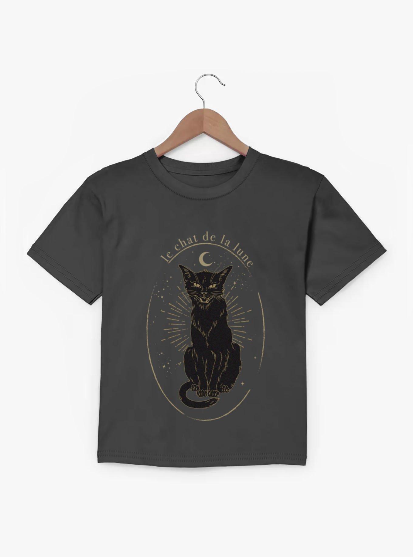 Le Chat De La Lune Black Cat Youth T-Shirt