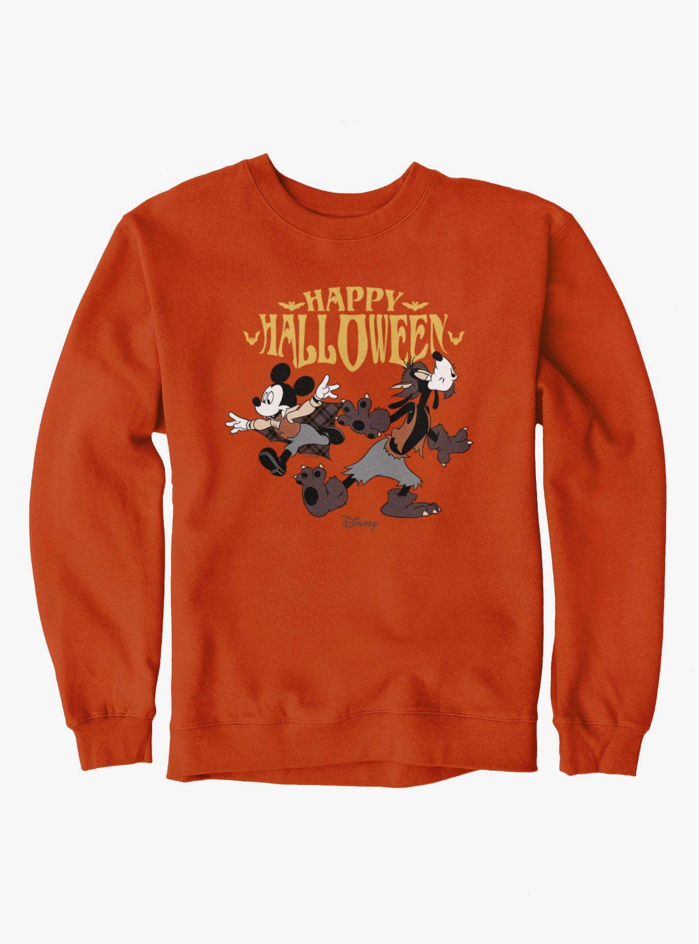 Disney Mickey Mouse Happy Halloween Goofy With Mickey Sweatshirt