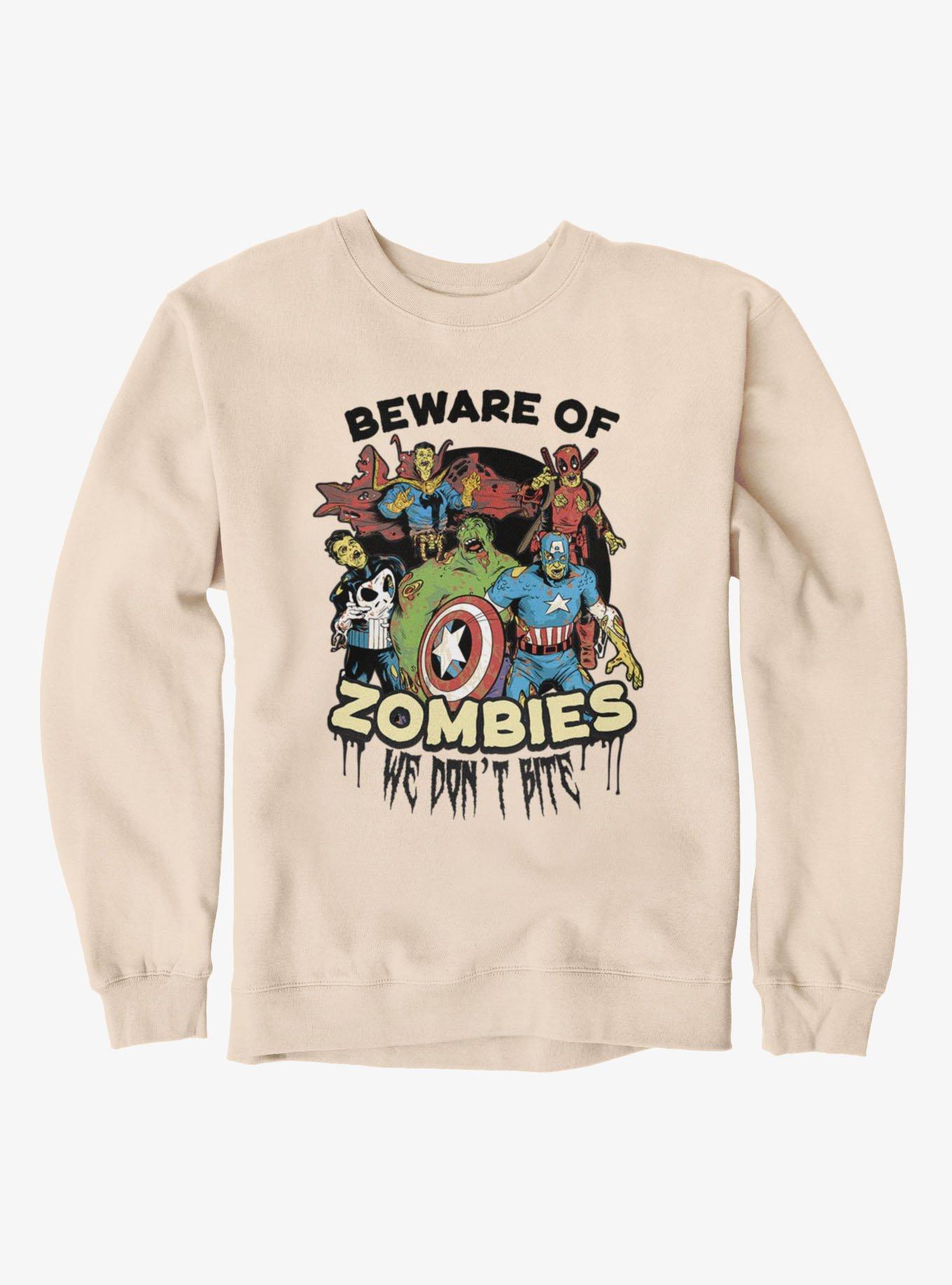 Marvel Zombies Beware Of Zombies Sweatshirt