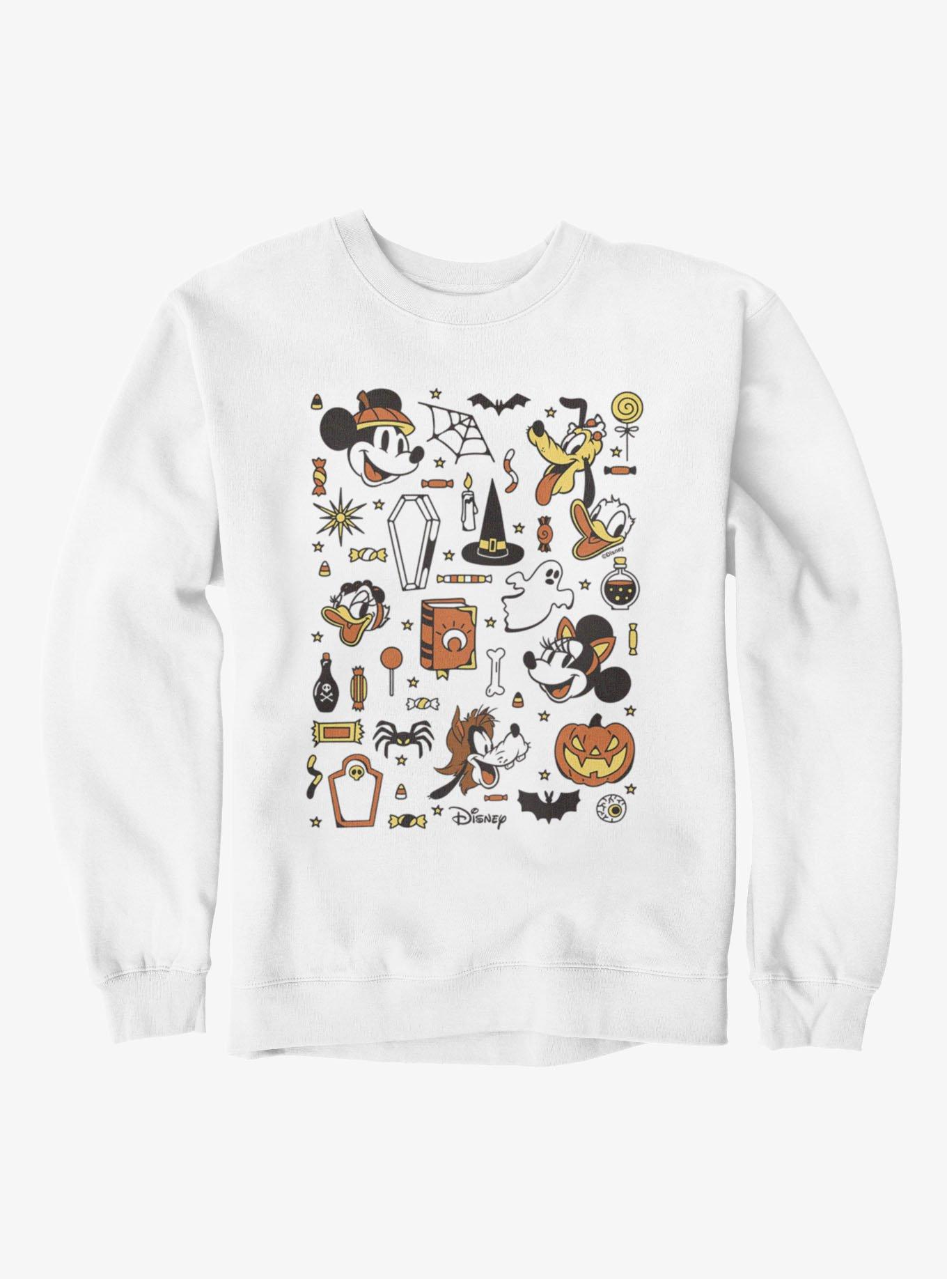 Disney Mickey Mouse Halloween Collage Sweatshirt