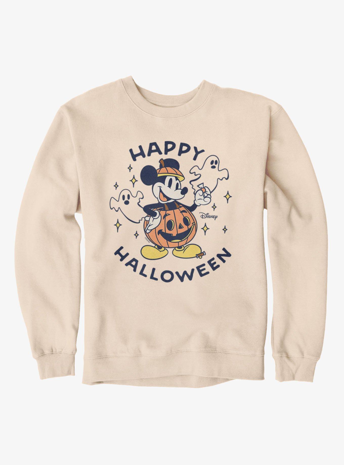 Disney Mickey Mouse Happy Halloween Pumpkin Mickey Sweatshirt