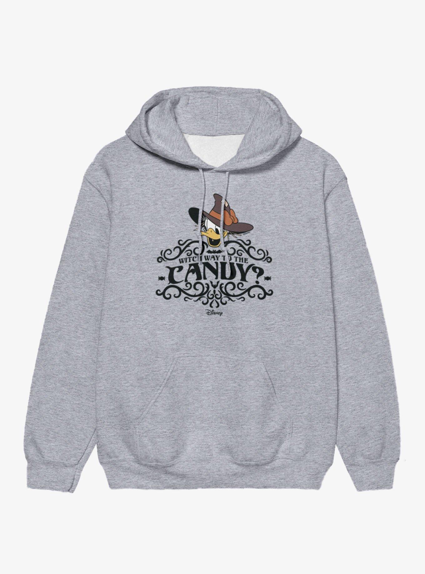 Disney Mickey Mouse Witch Way To Candy? Donald Duck Hoodie