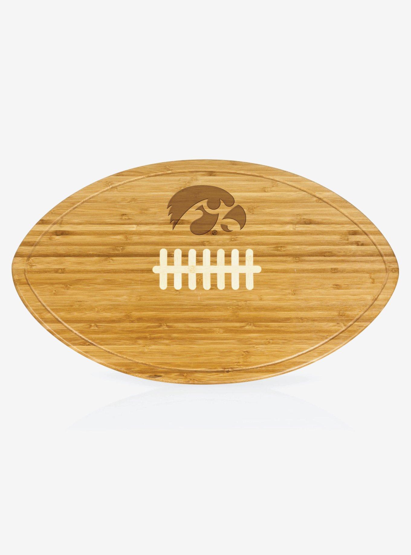 NCAA Iowa Hawkeyes XL Football Cutting Board & Serving Tray