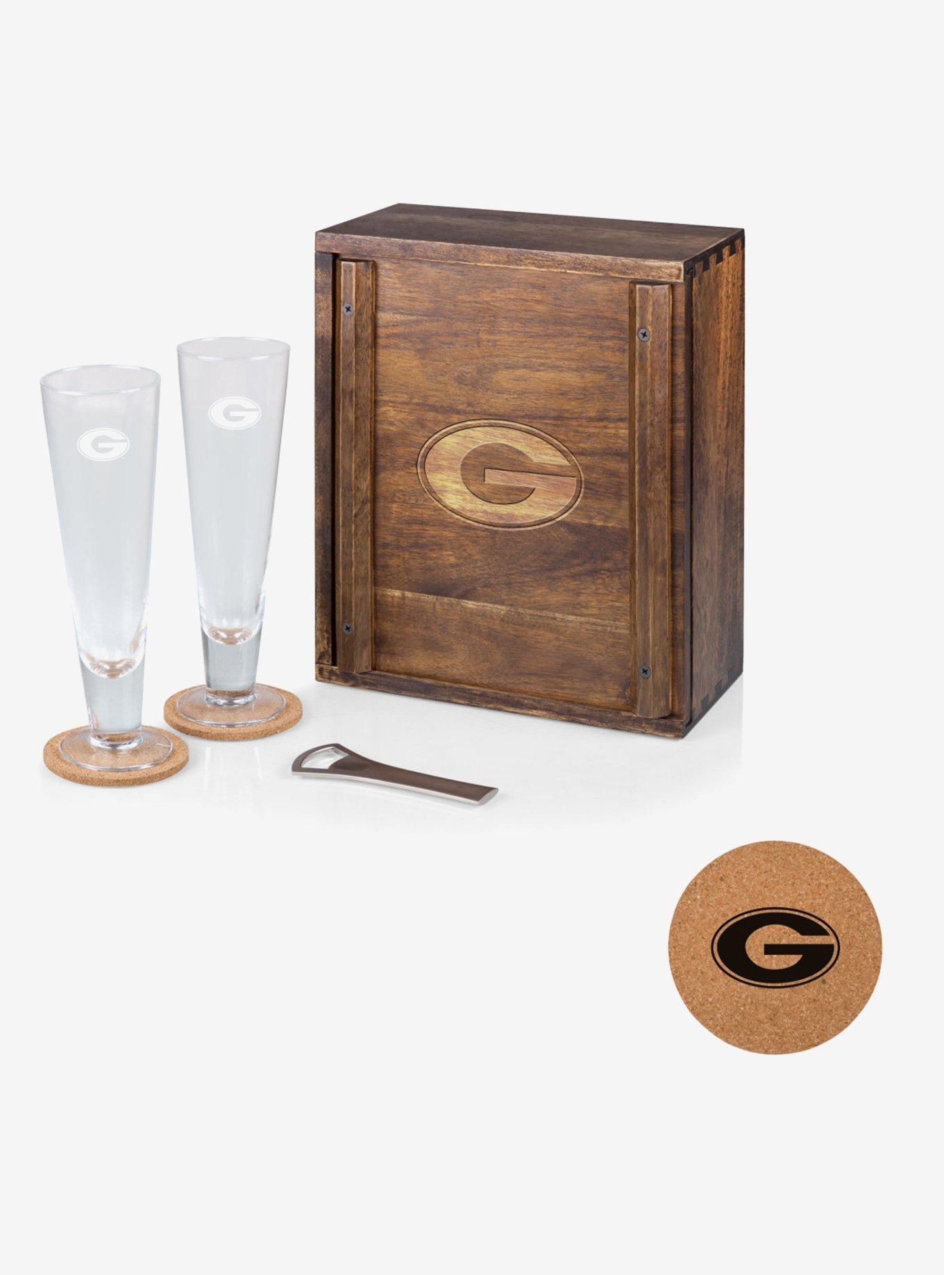 NCAA Georgia Bulldogs Pilsner Beer Glass Gift Set