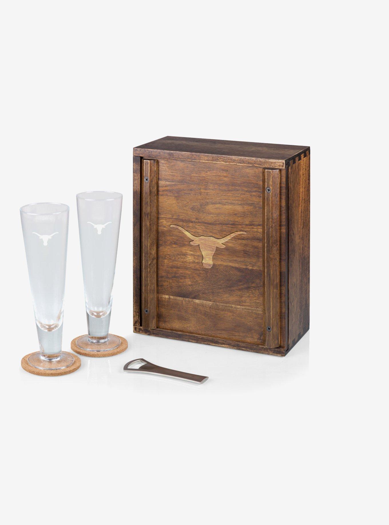 NCAA Texas Longhorns Pilsner Beer Glass Gift Set