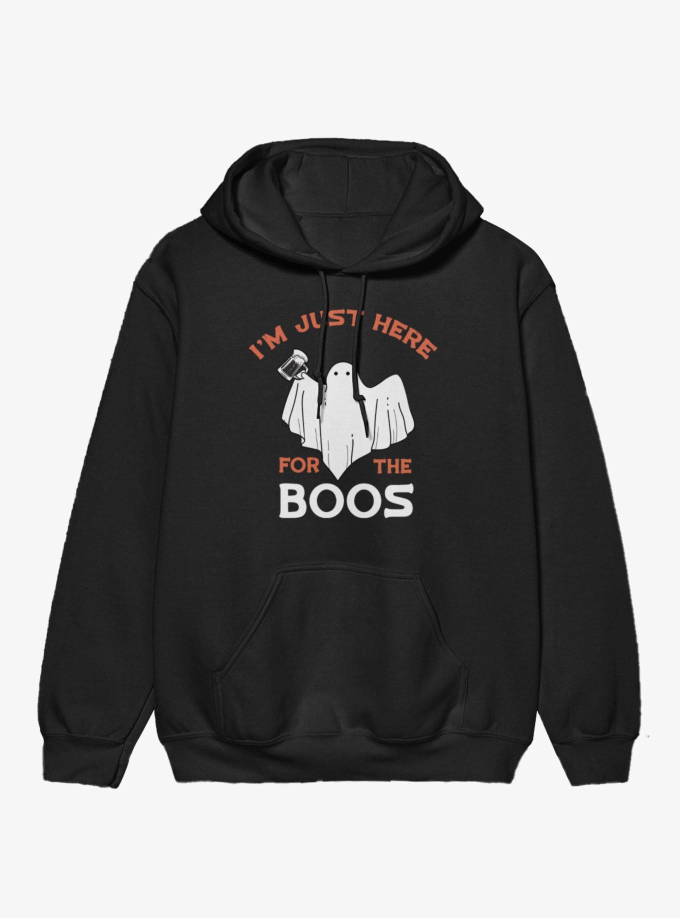 Im Just Here For The Boos Ghost Hoodie
