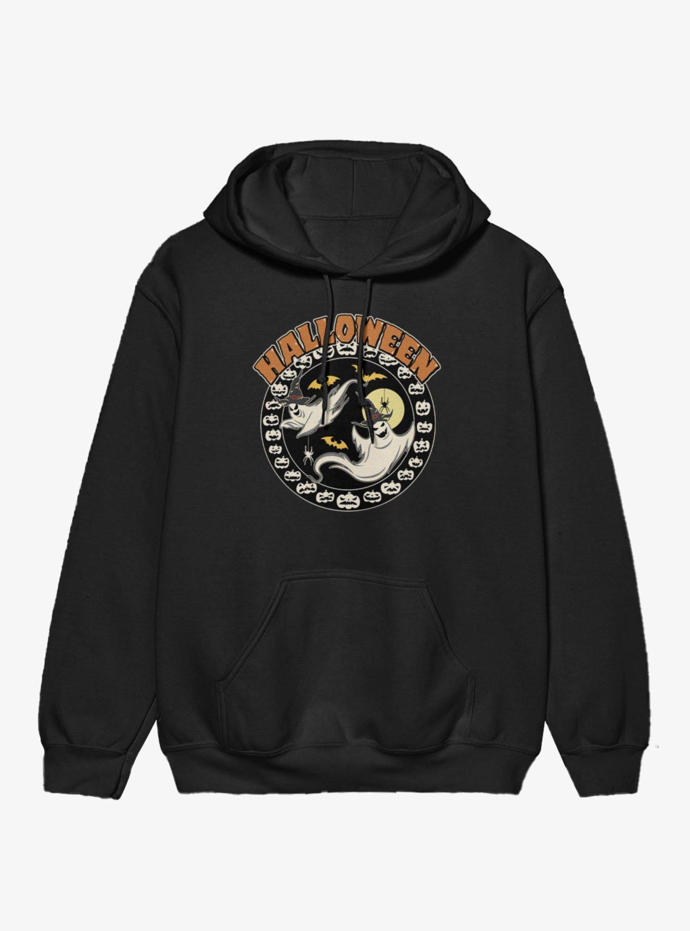 Halloween Ghosts Pumpkins Circular Hoodie