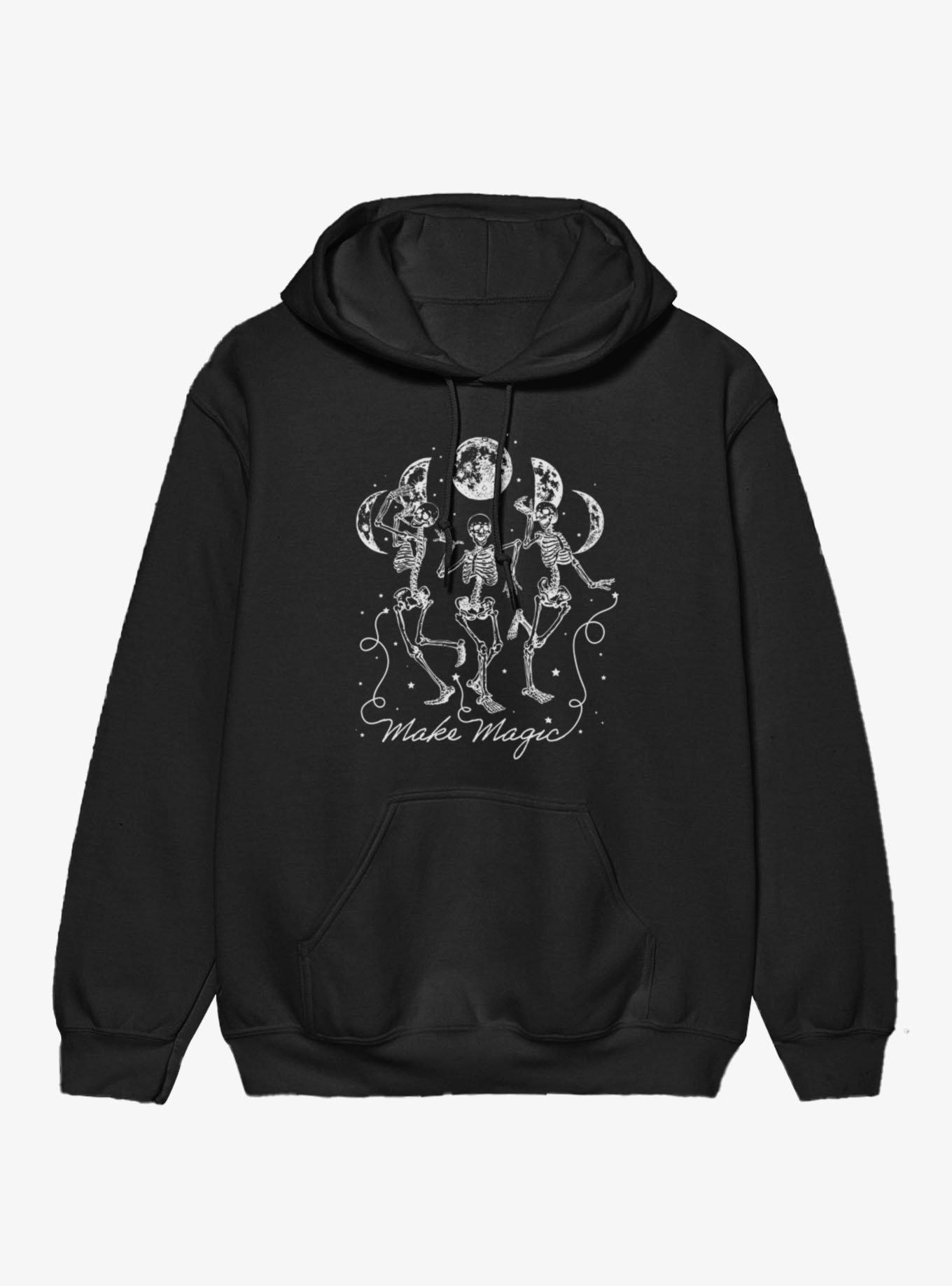 Make Magic Dancing Skeletons Moon Phases Hoodie