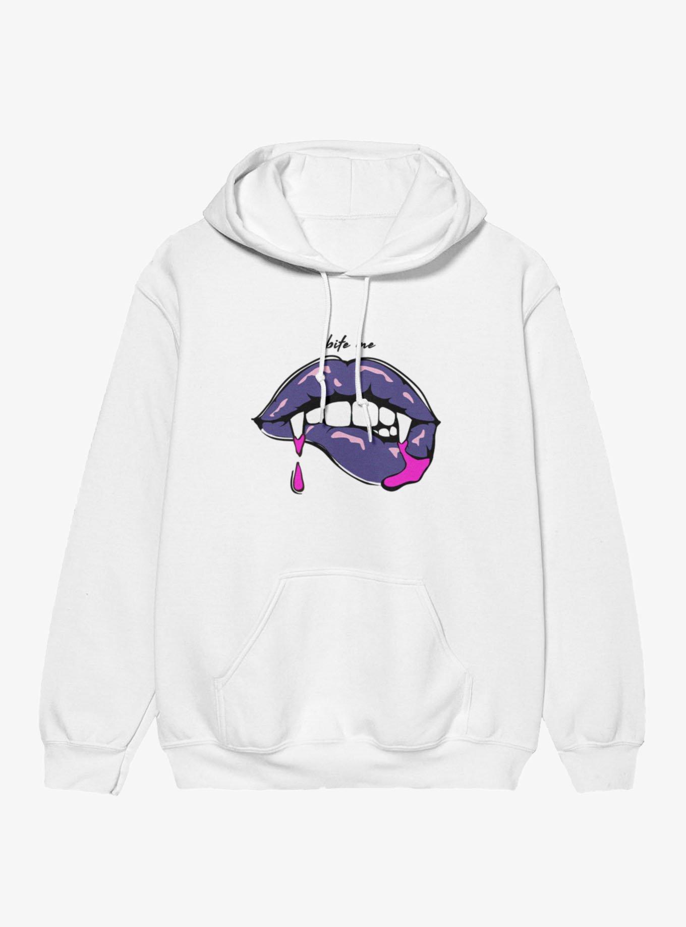 Bite Me Vampire Lips Drips Hoodie