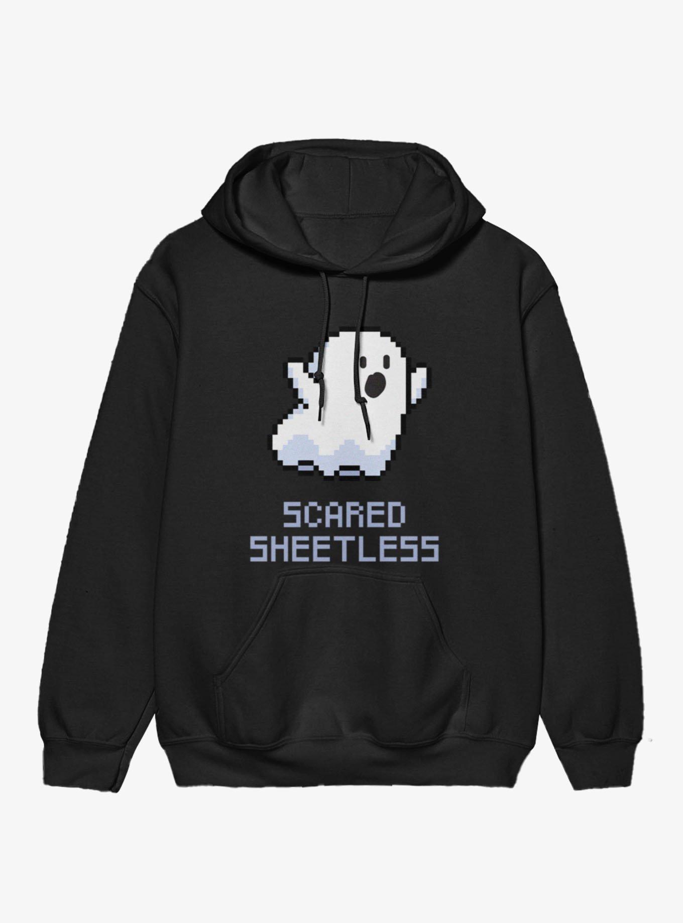 Scared Sheetless Pixel Ghost Hoodie