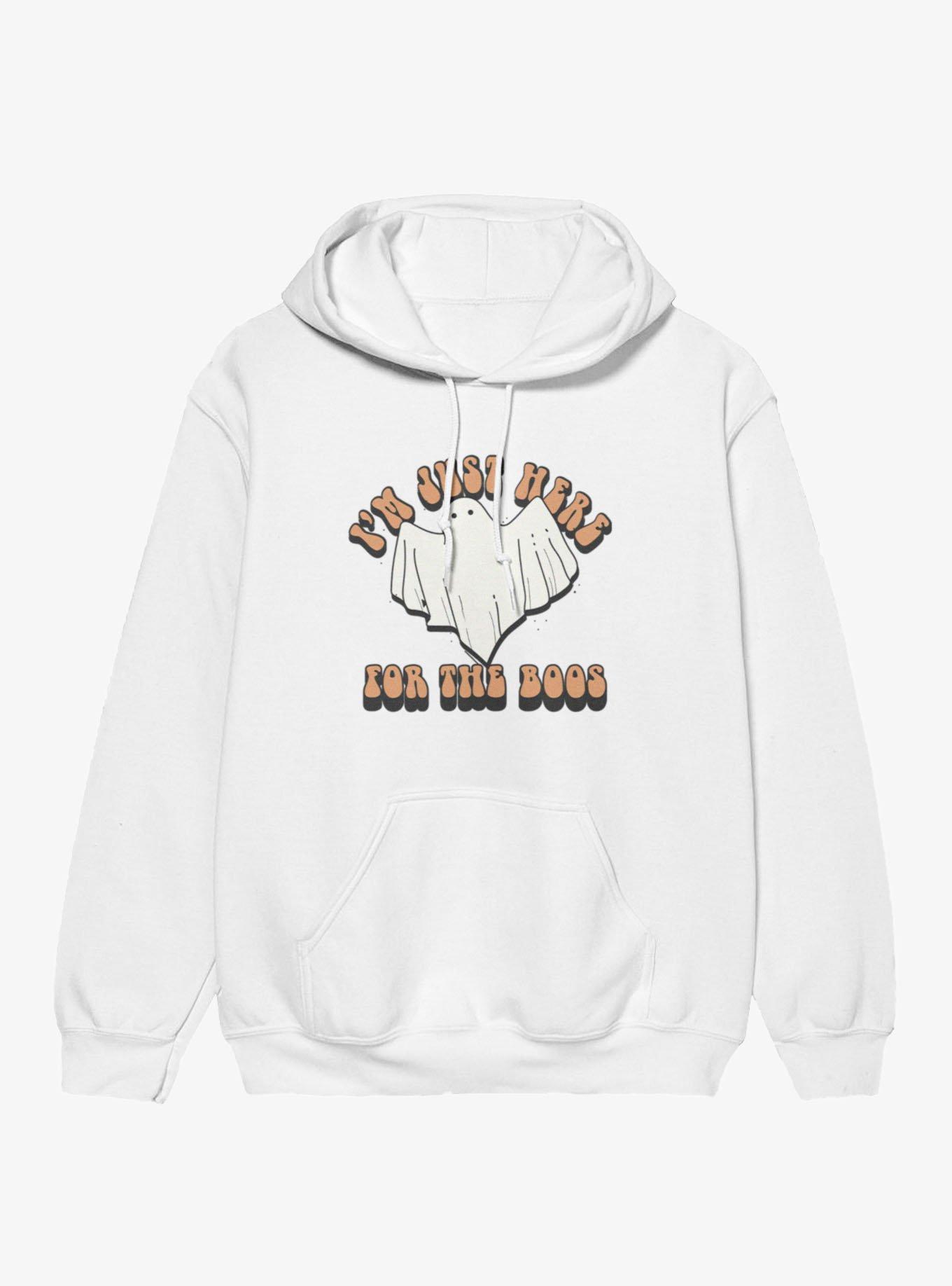 Here For The Boos Ghost Retro Hoodie
