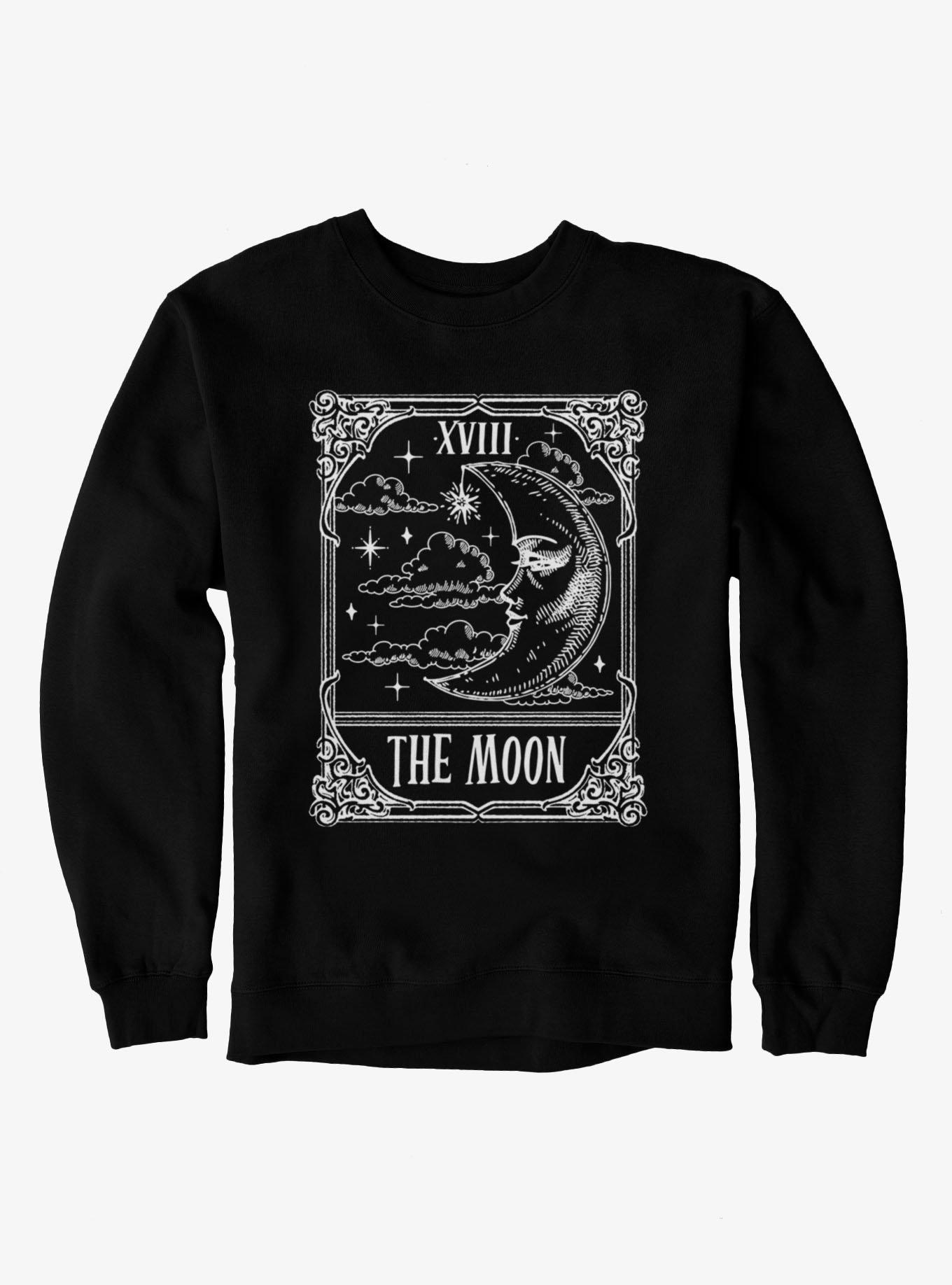 Tarot Moon XVIII Crescent Face Sweatshirt