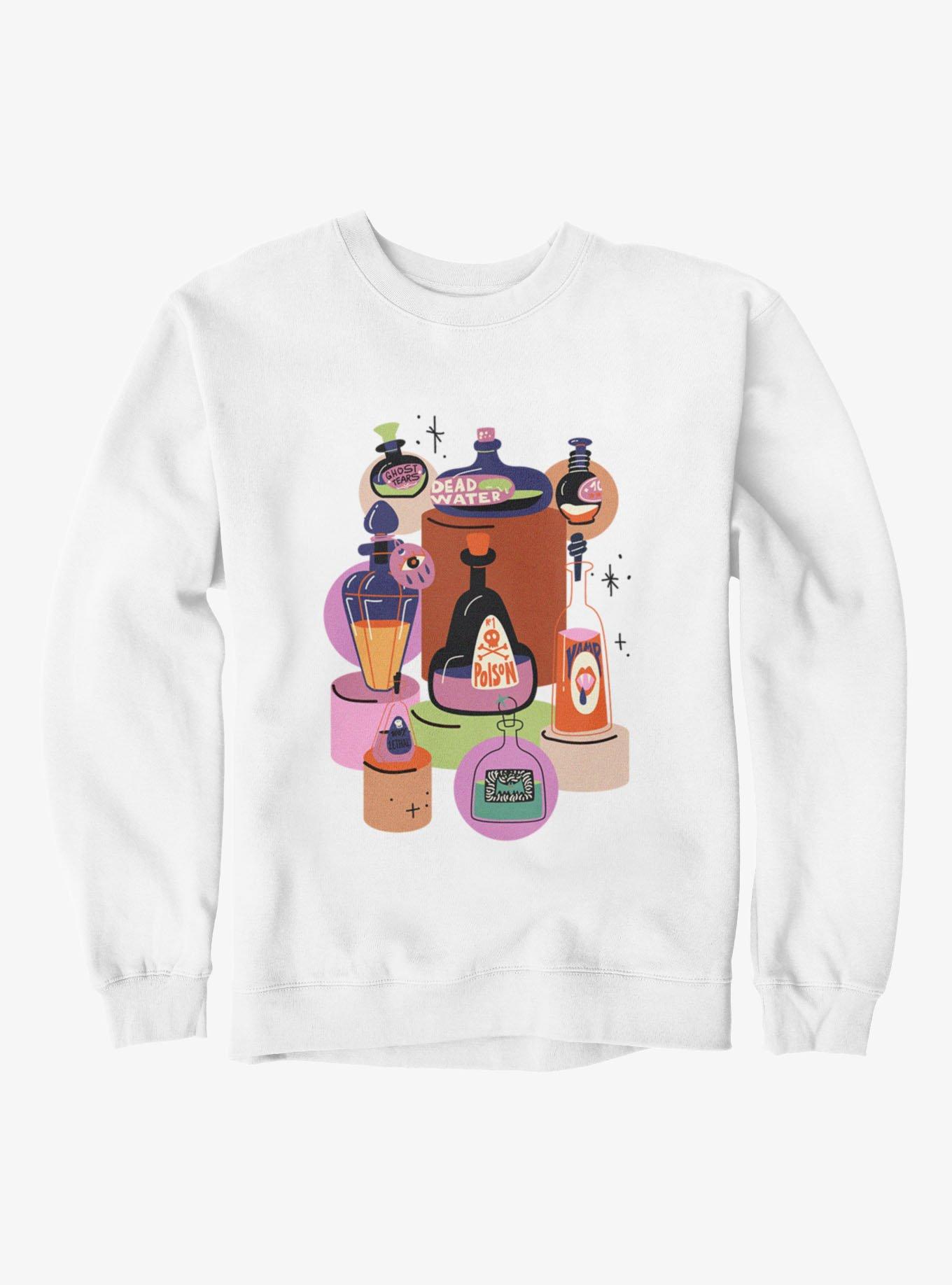 Ghost Tears Poison Vamp Cartoon Bottles Sweatshirt