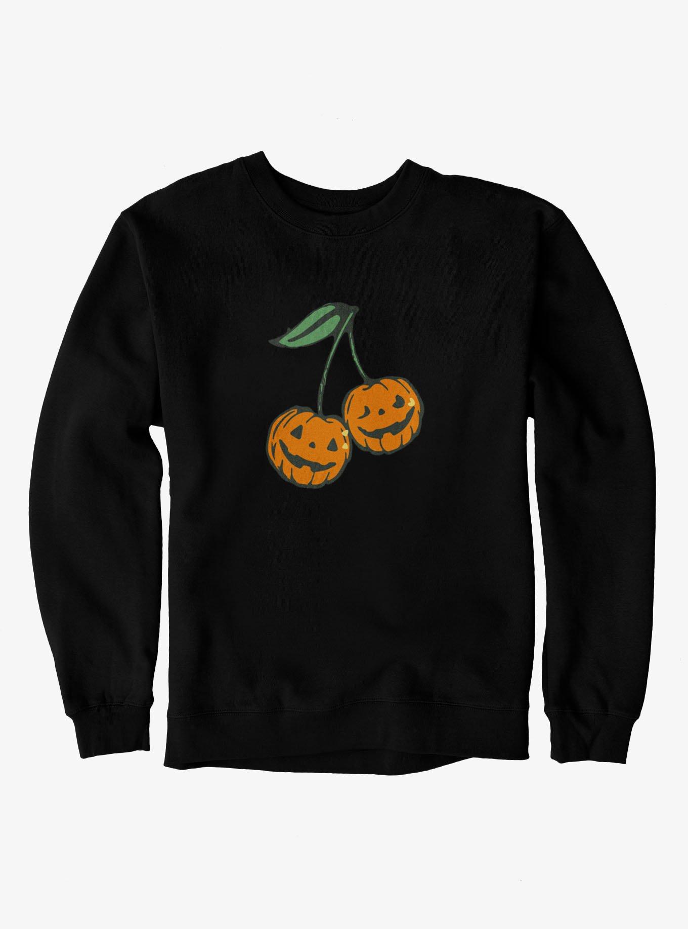 Pumpkin Jack O Lanterns Cherry Pair Sweatshirt