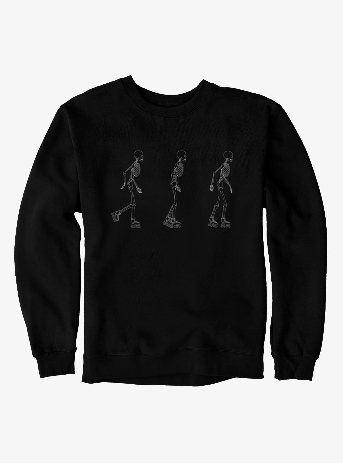Skeletons On Roller Skates Sweatshirt