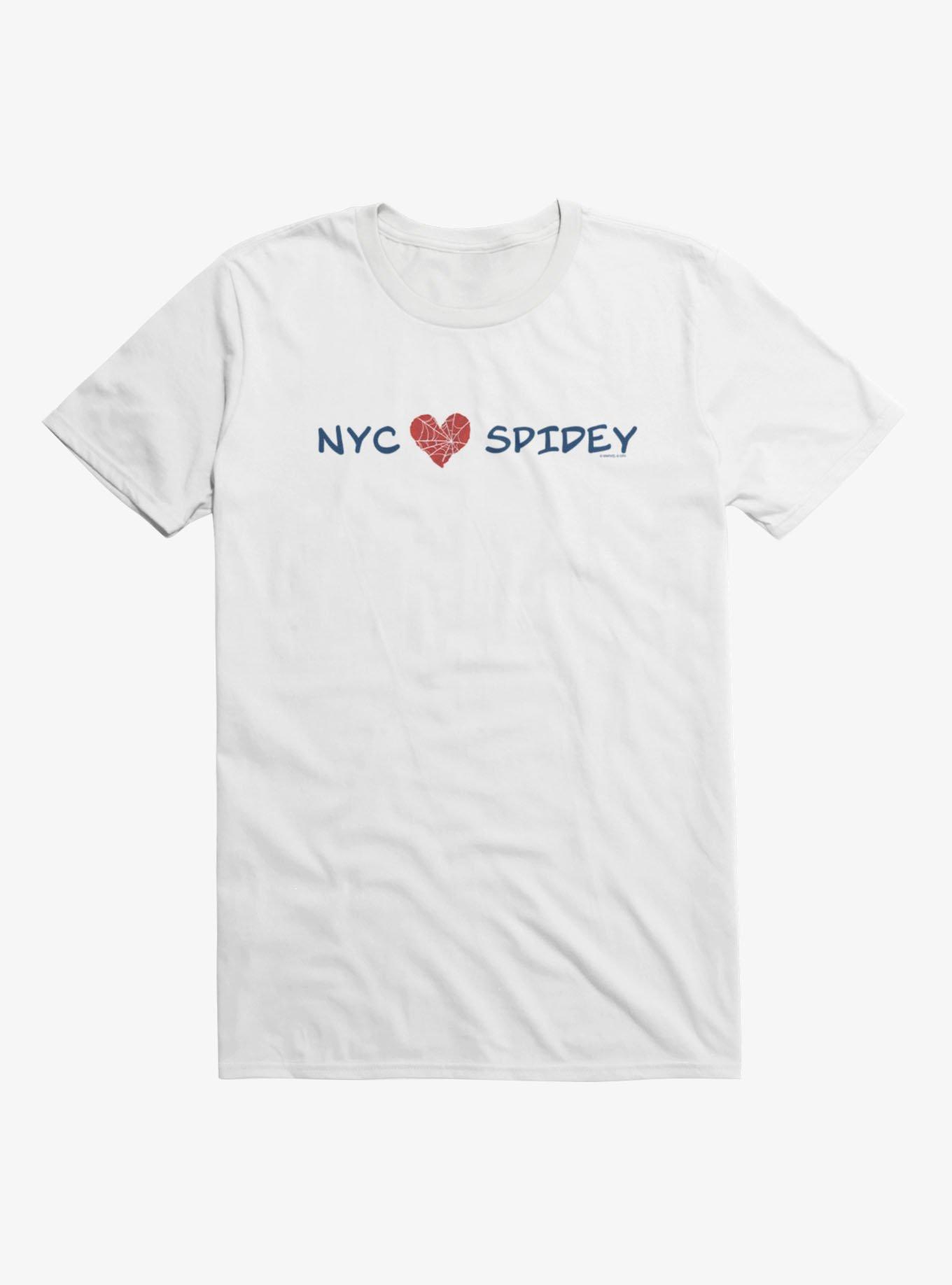 Marvel Spider-Man Brand New Day NYC Loves Spidey Heart T-Shirt