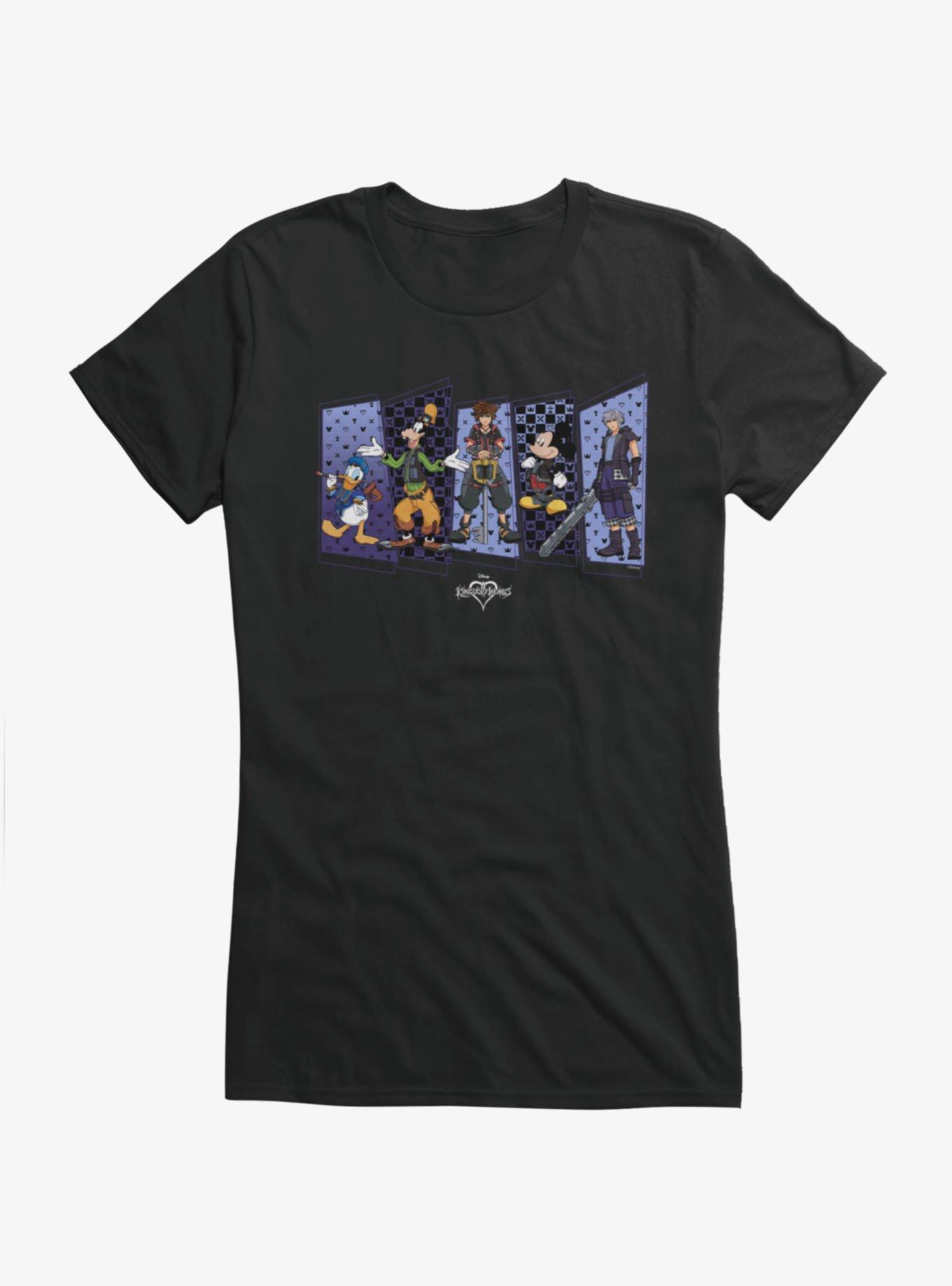 Disney Kingdom Hearts Icon Panels Girls T-Shirt