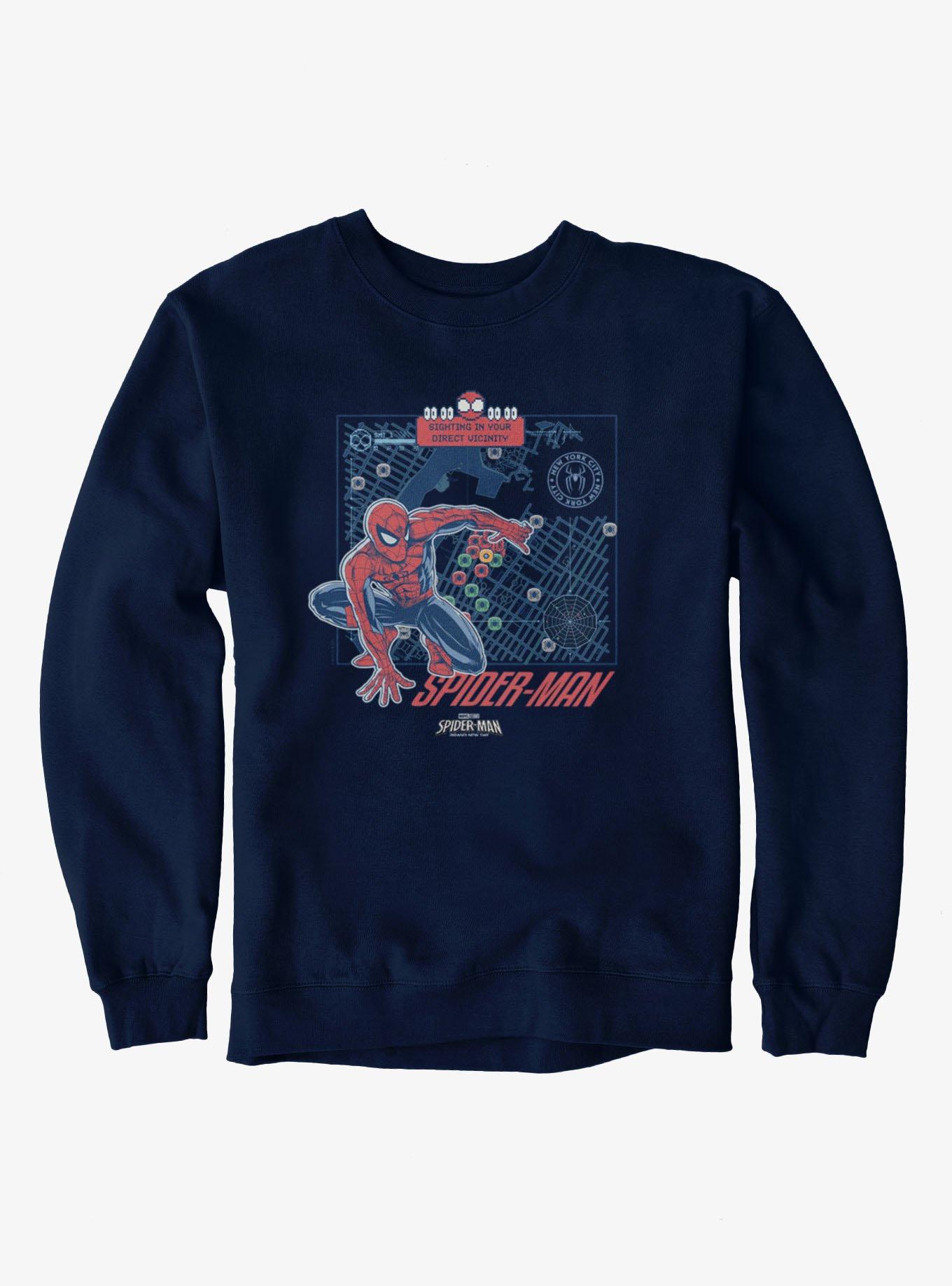Marvel Spider-Man Brand New Day Sighting In Your Vicinity Spidey Tracker Sweatshirt - thumbnail 2