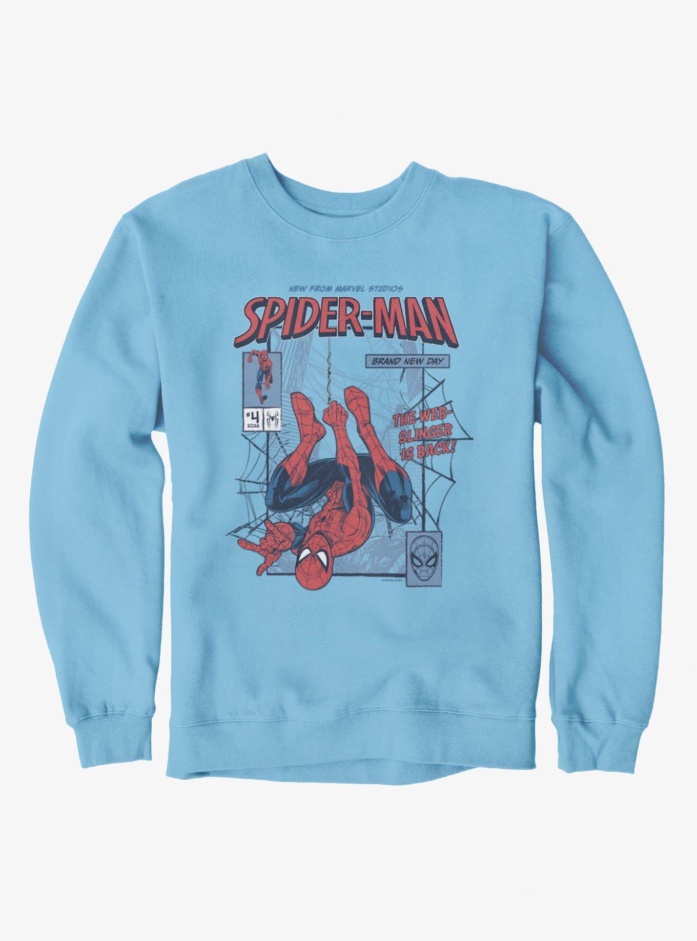 Marvel Spider-Man Brand New Day Web-Slinger Is Back Comic Cover Sweatshirt