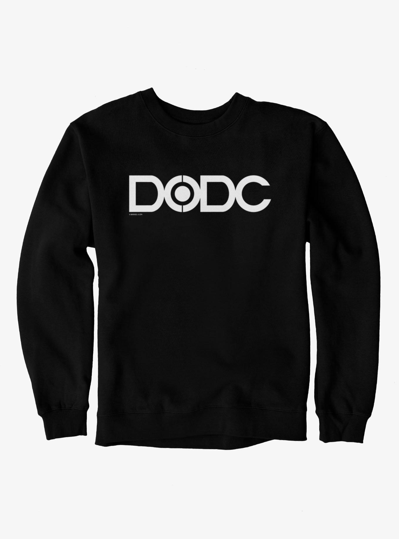 Marvel Spider-Man Brand New Day Department Of Damage Control DODC Logo Sweatshirt, BLACK, hi-res view 1
