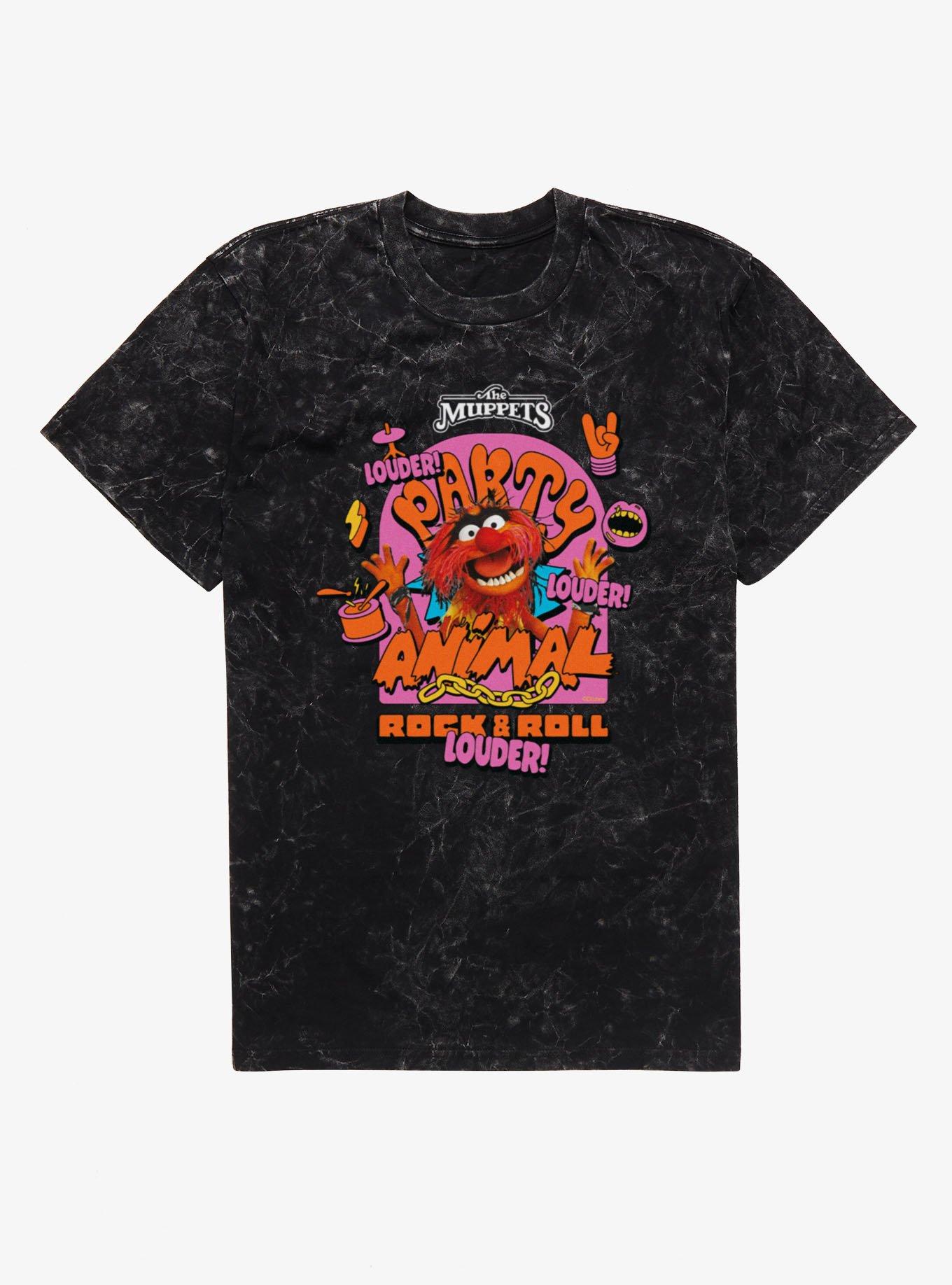 Disney The Muppets Party Animal Rock & Roll Mineral Wash T-Shirt