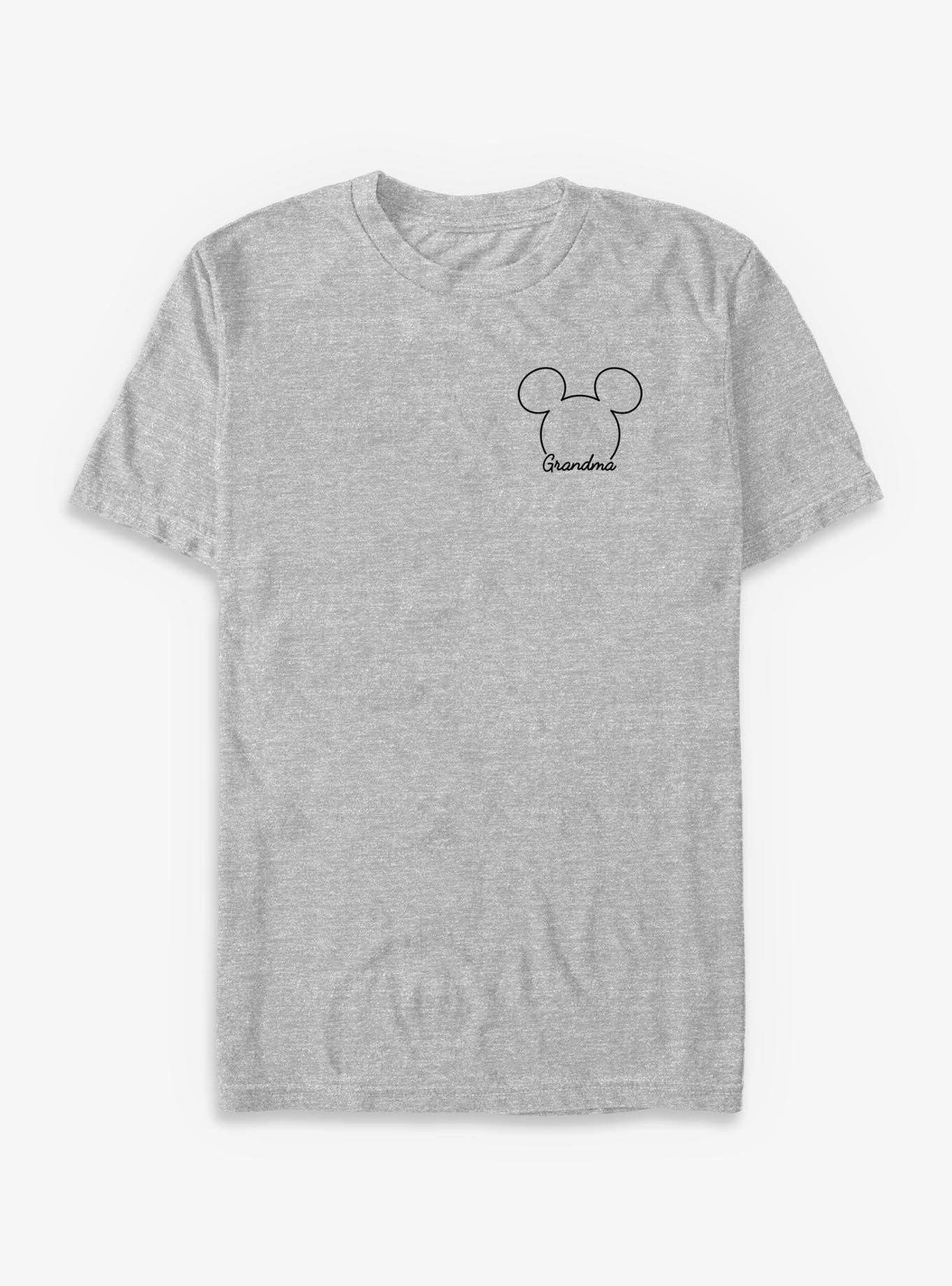 Disney Mickey Mouse Grandma Pocket Outline T-Shirt