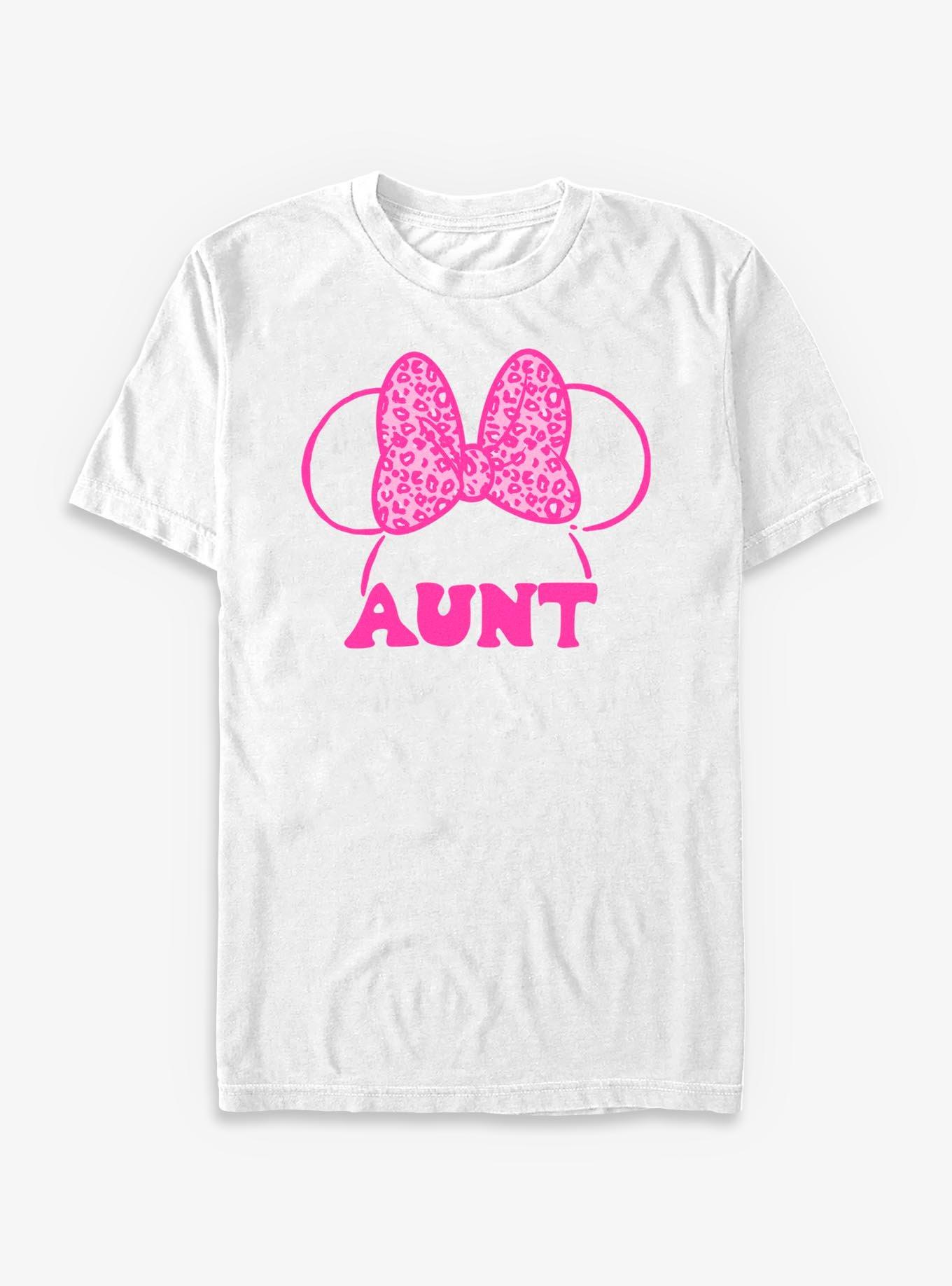Disney Minnie Mouse Aunt Leopard Bow T-Shirt