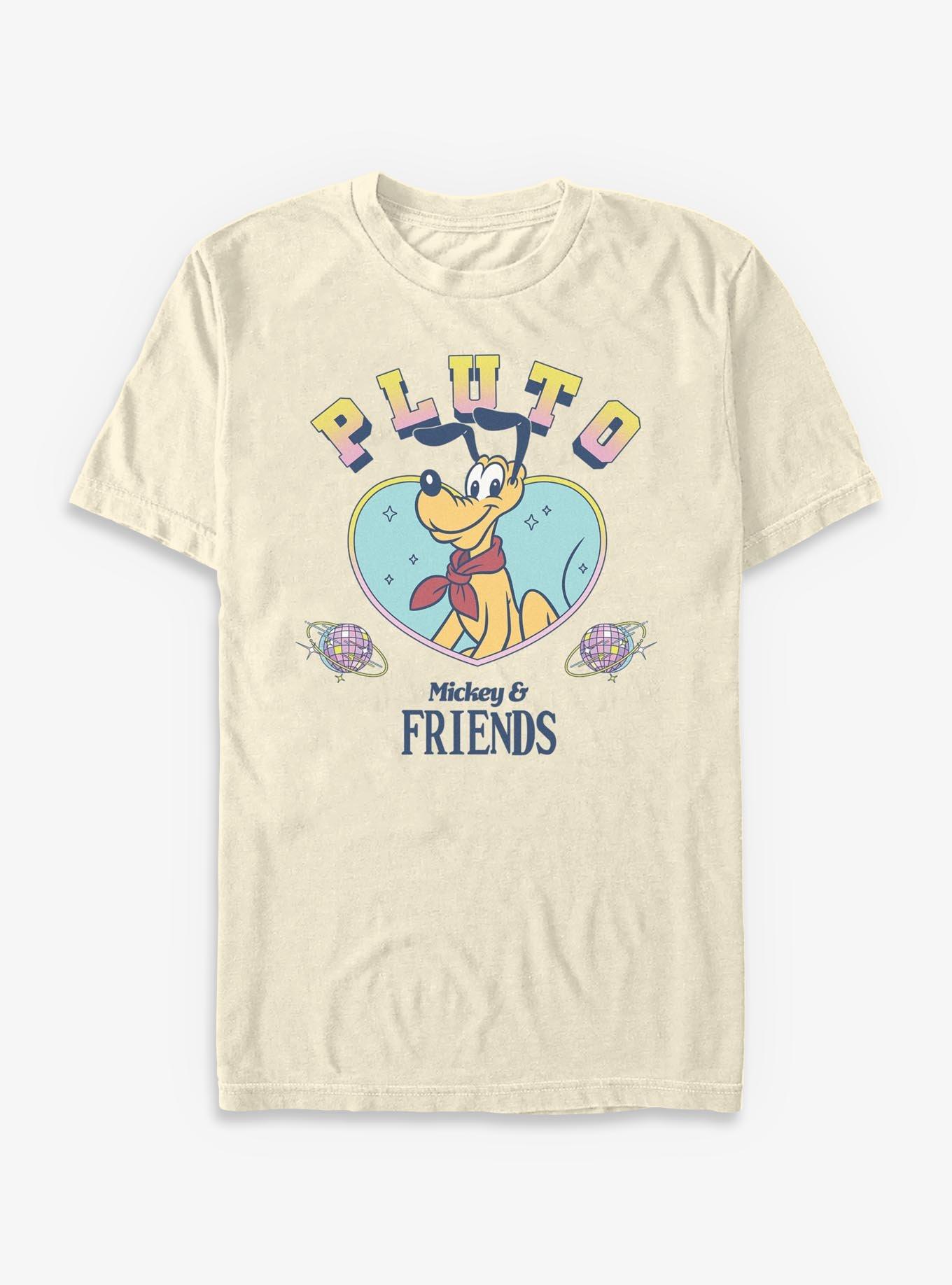 Disney Mickey Mouse Pluto Heart T-Shirt