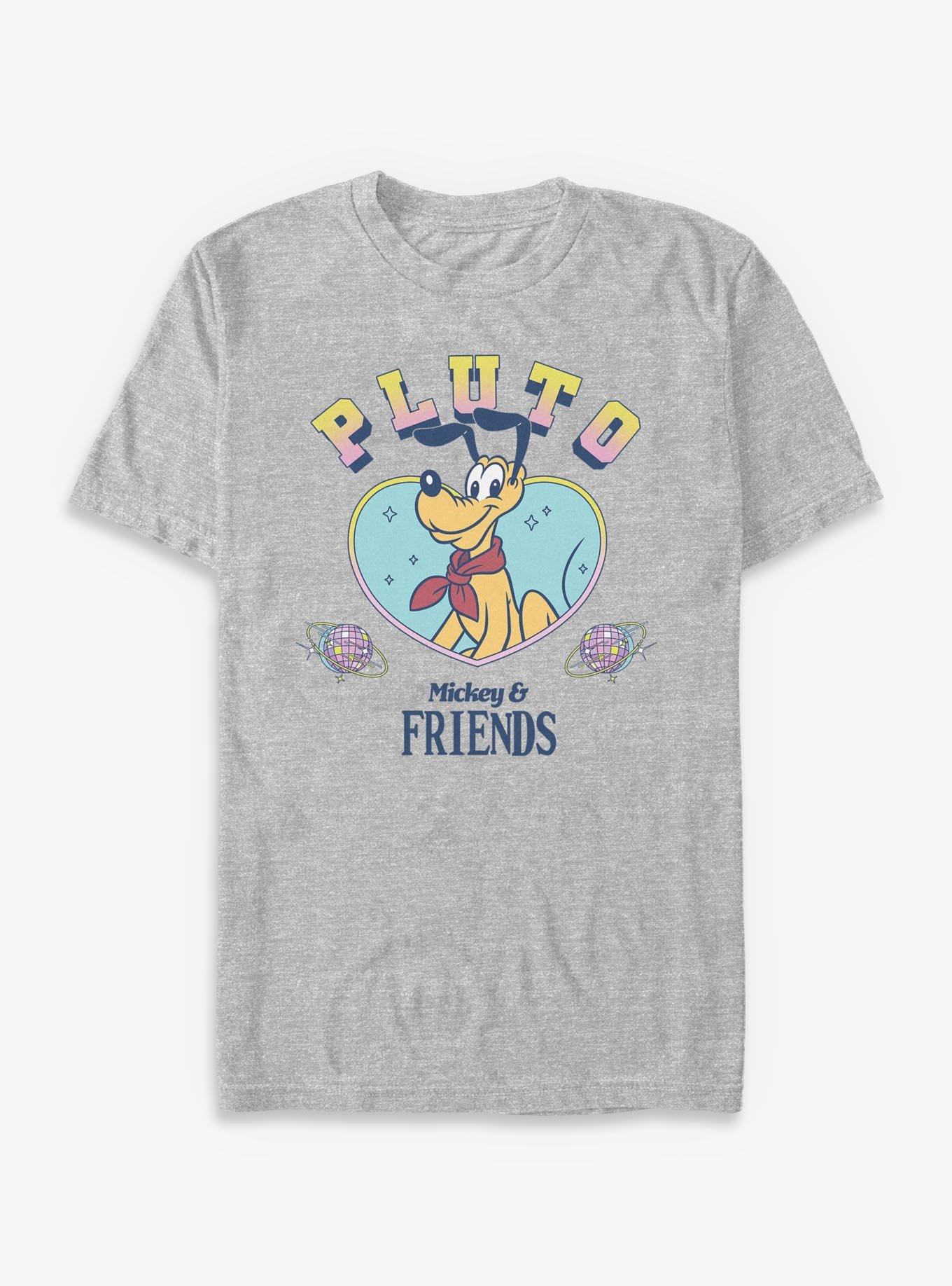 Disney Mickey Mouse Pluto Heart T-Shirt - GREY | Hot Topic