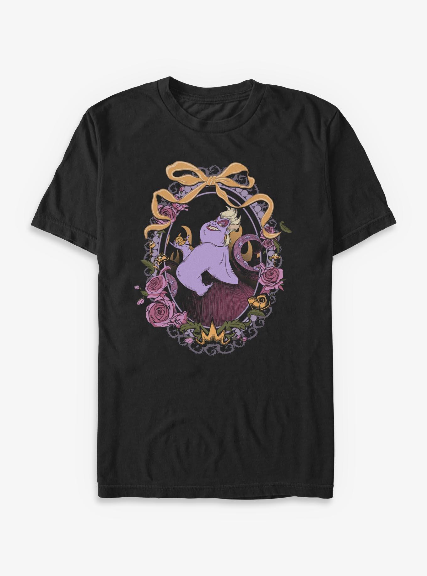 Disney Villains Ursula Floral Frame Portrait T-Shirt