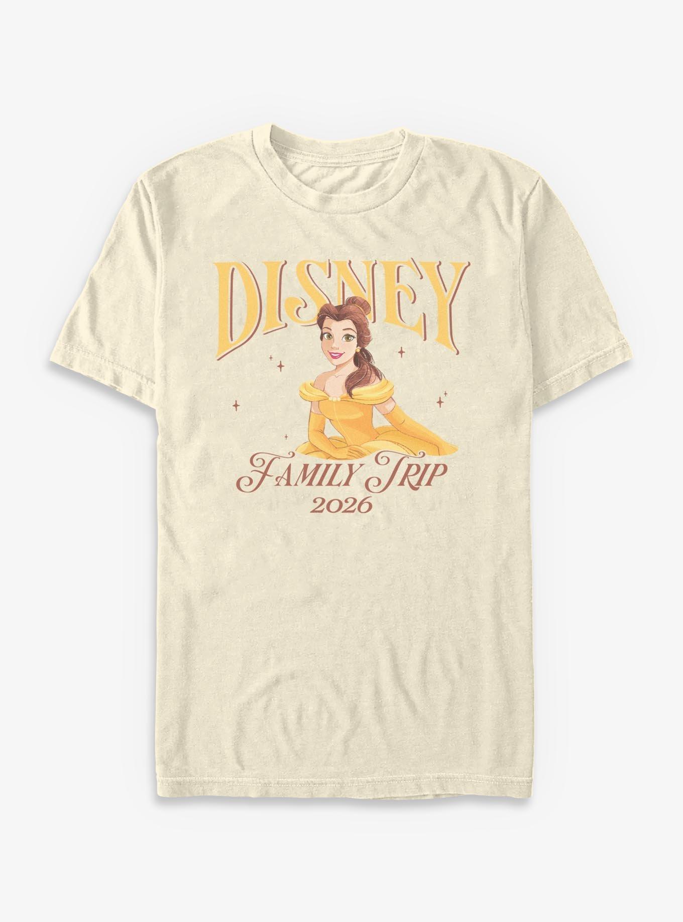 Disney Princesses Belle Family Trip 2026 T-Shirt