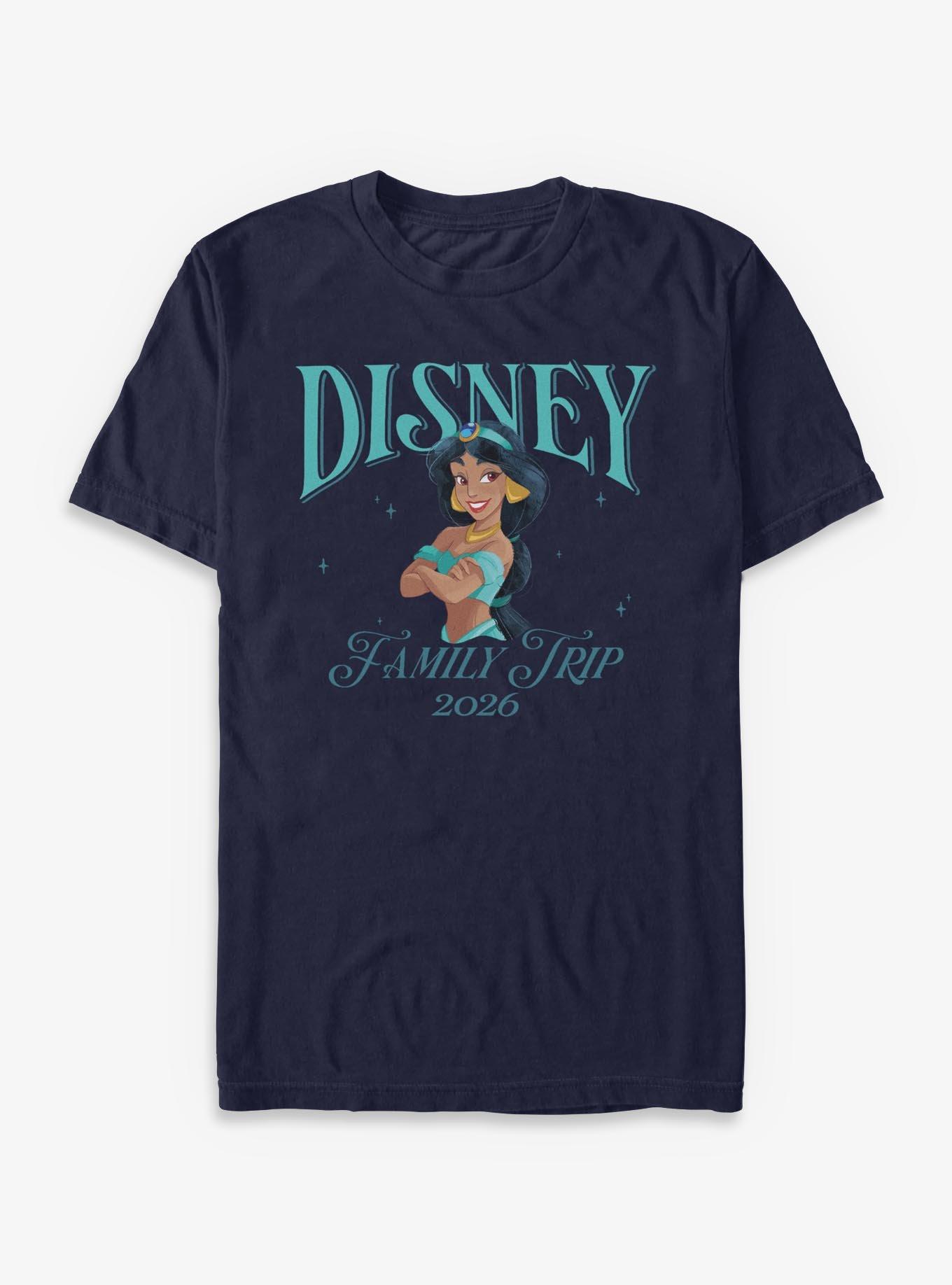 Disney Princesses Jasmine Family Trip 2026 T-Shirt